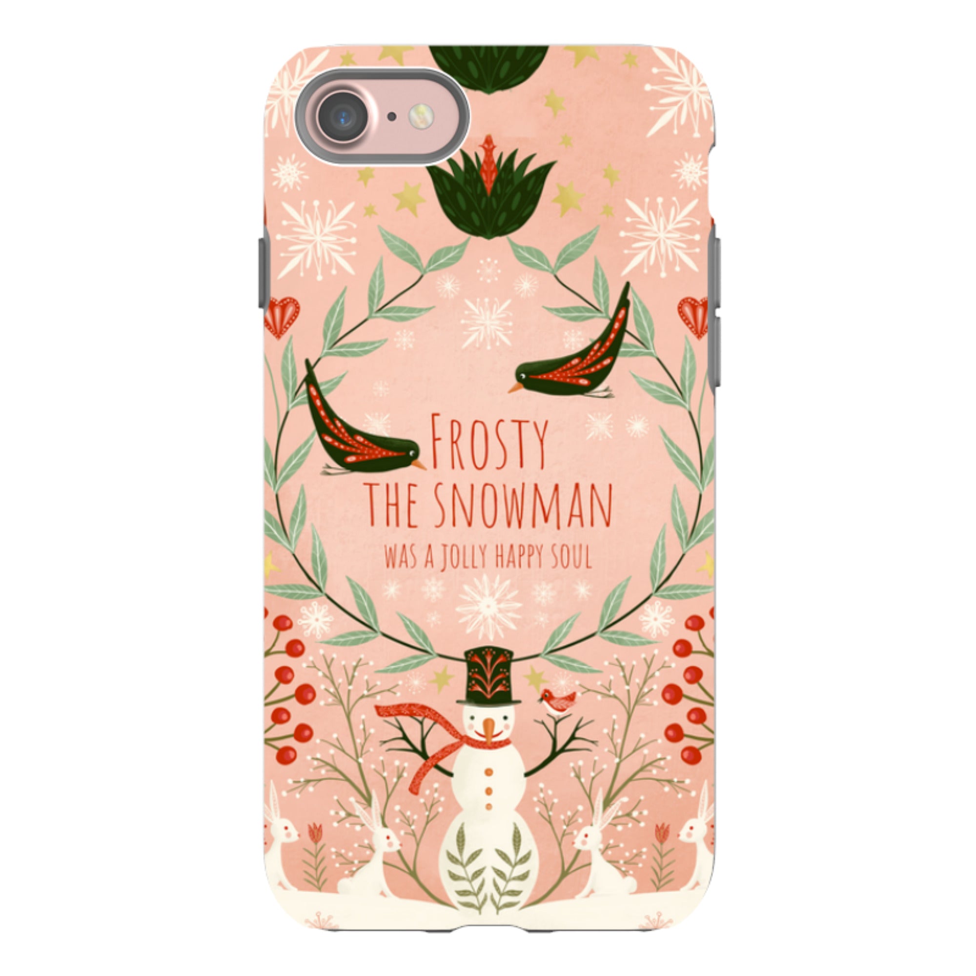 iPhone Tough Case -Frosty The Snow Man By Maja Lindberg