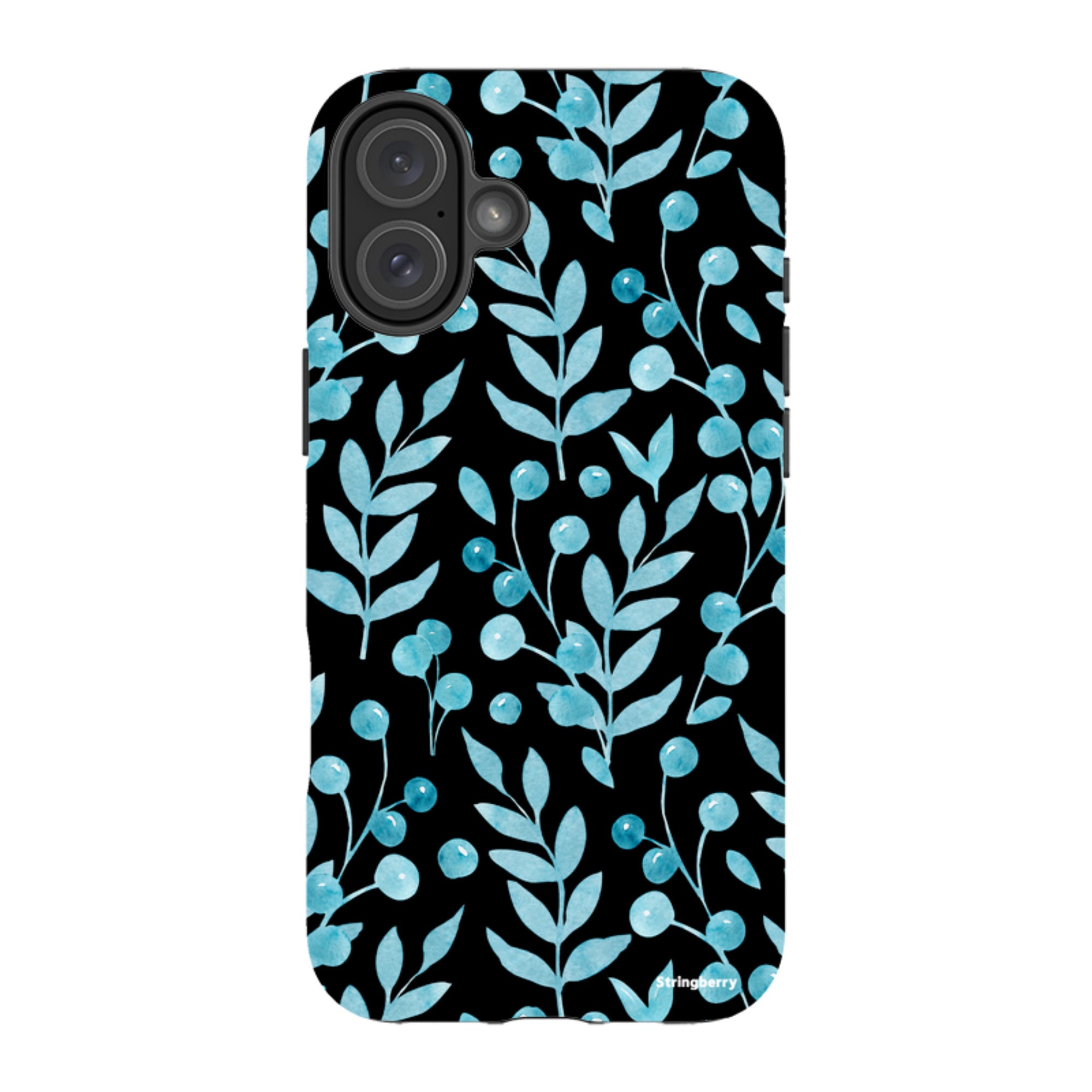 iPhone MagSafe Tough Case -  Blue Xmas Florals