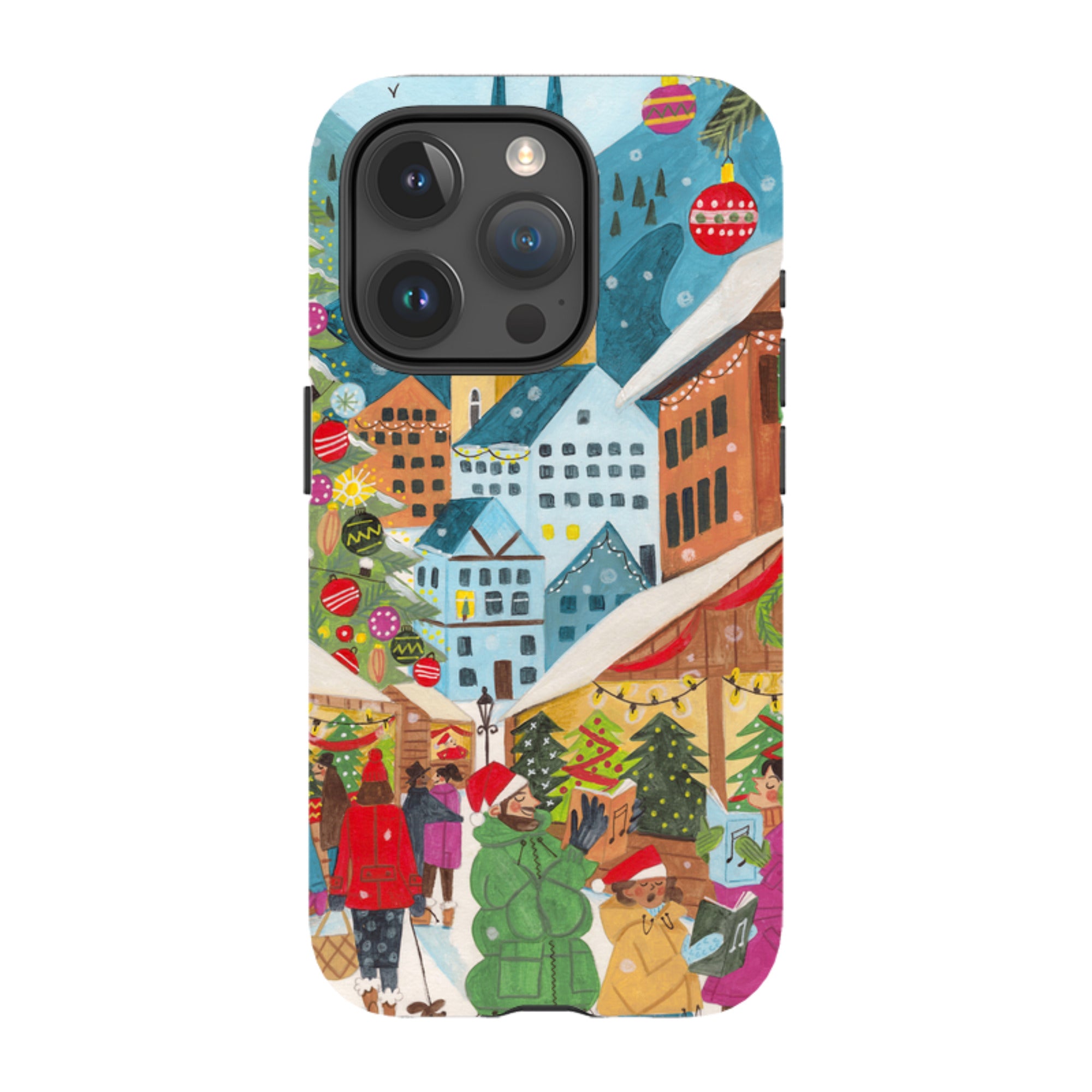 iPhone MagSafe Tough Case - Christmas Market By Caroline Bonne Muller
