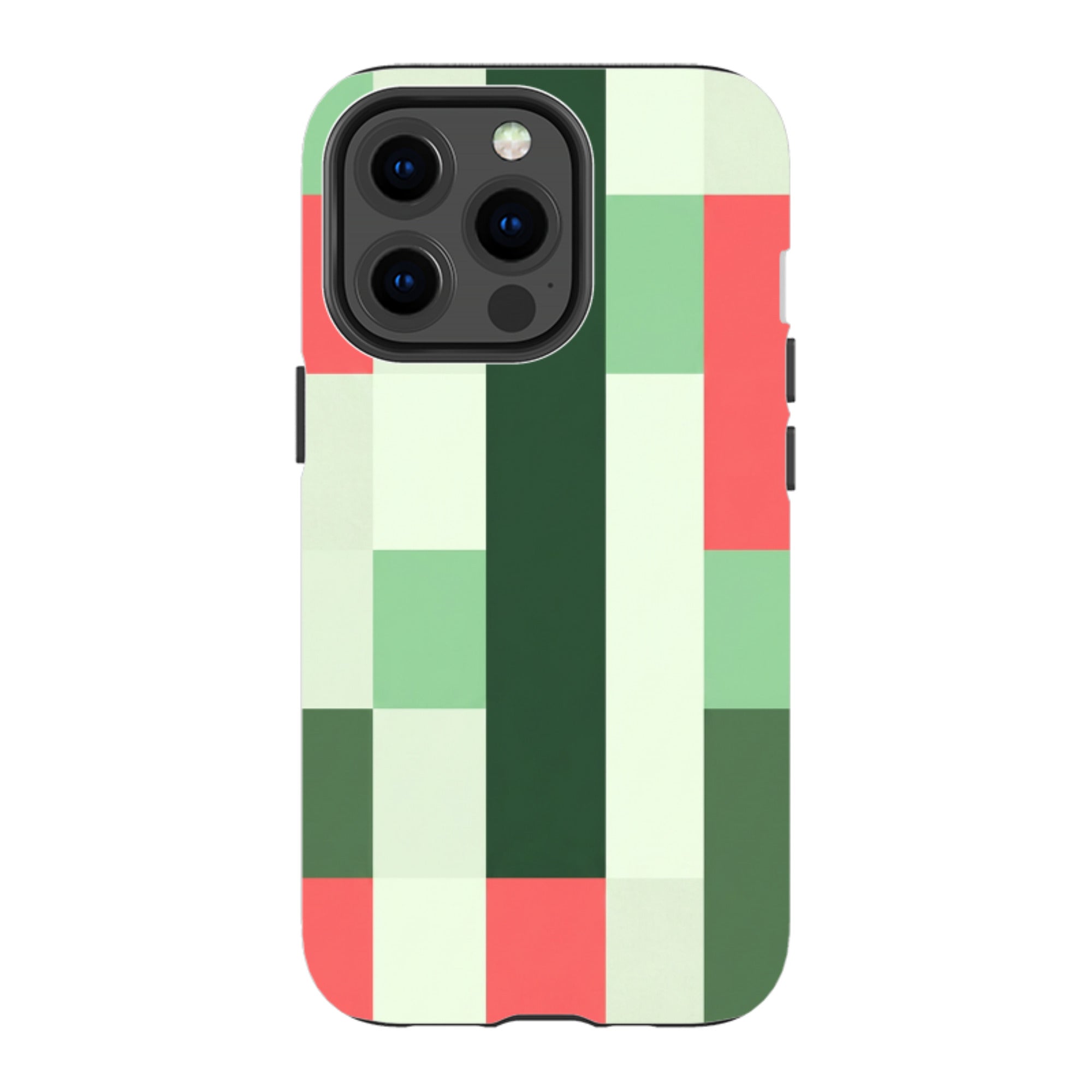 iPhone Tough Case - Retro Abstract Gingham