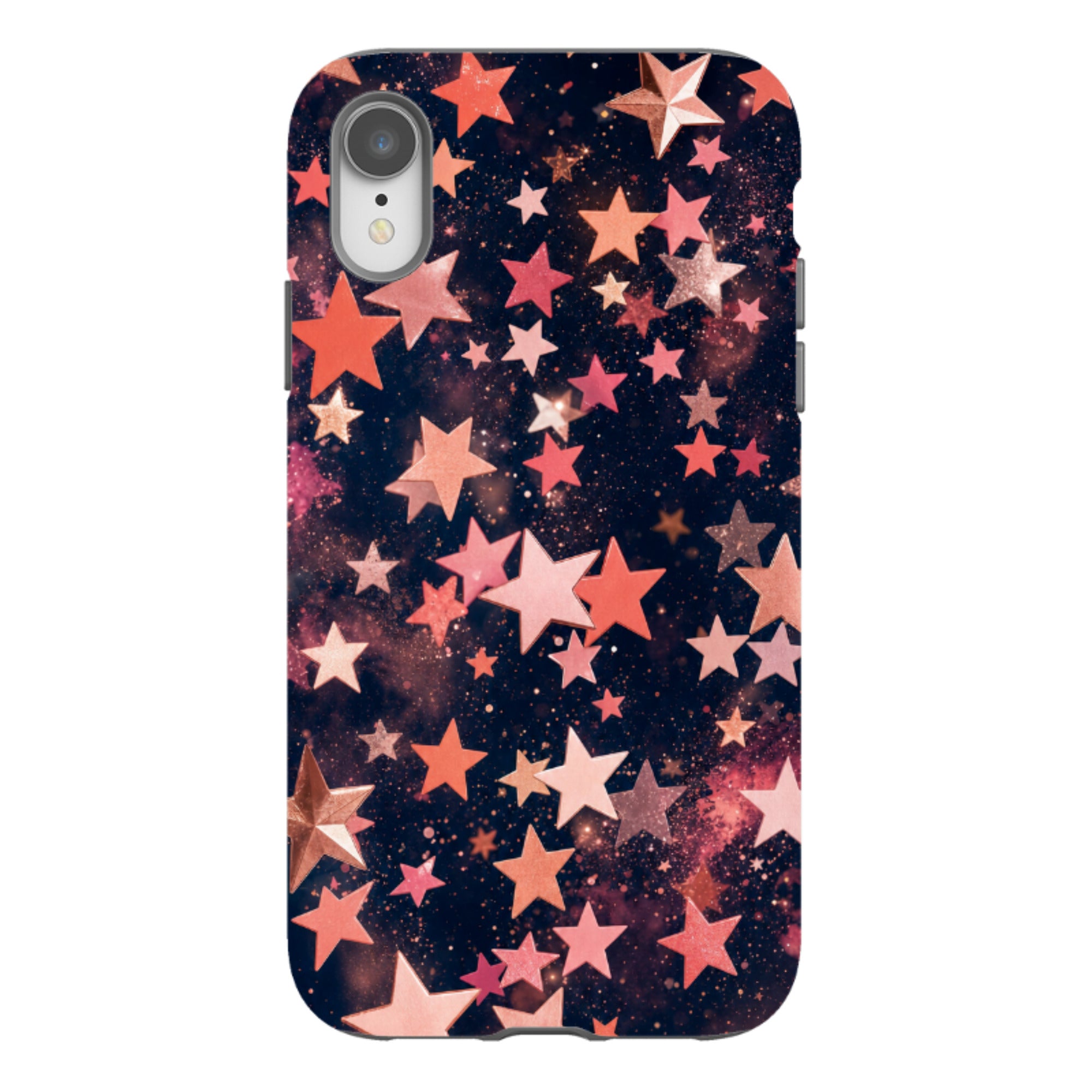 iPhone Tough Case - Rose Gold Galaxy Star