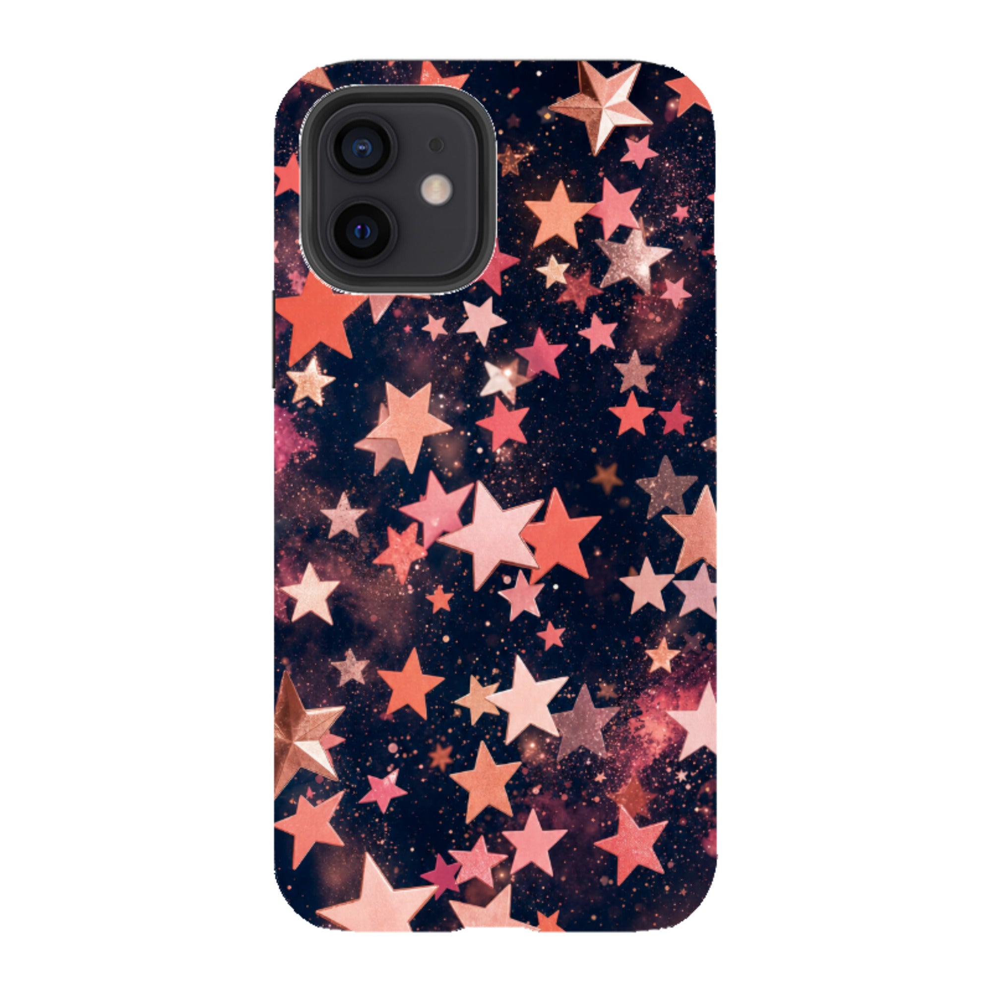 iPhone Tough Case - Rose Gold Galaxy Star