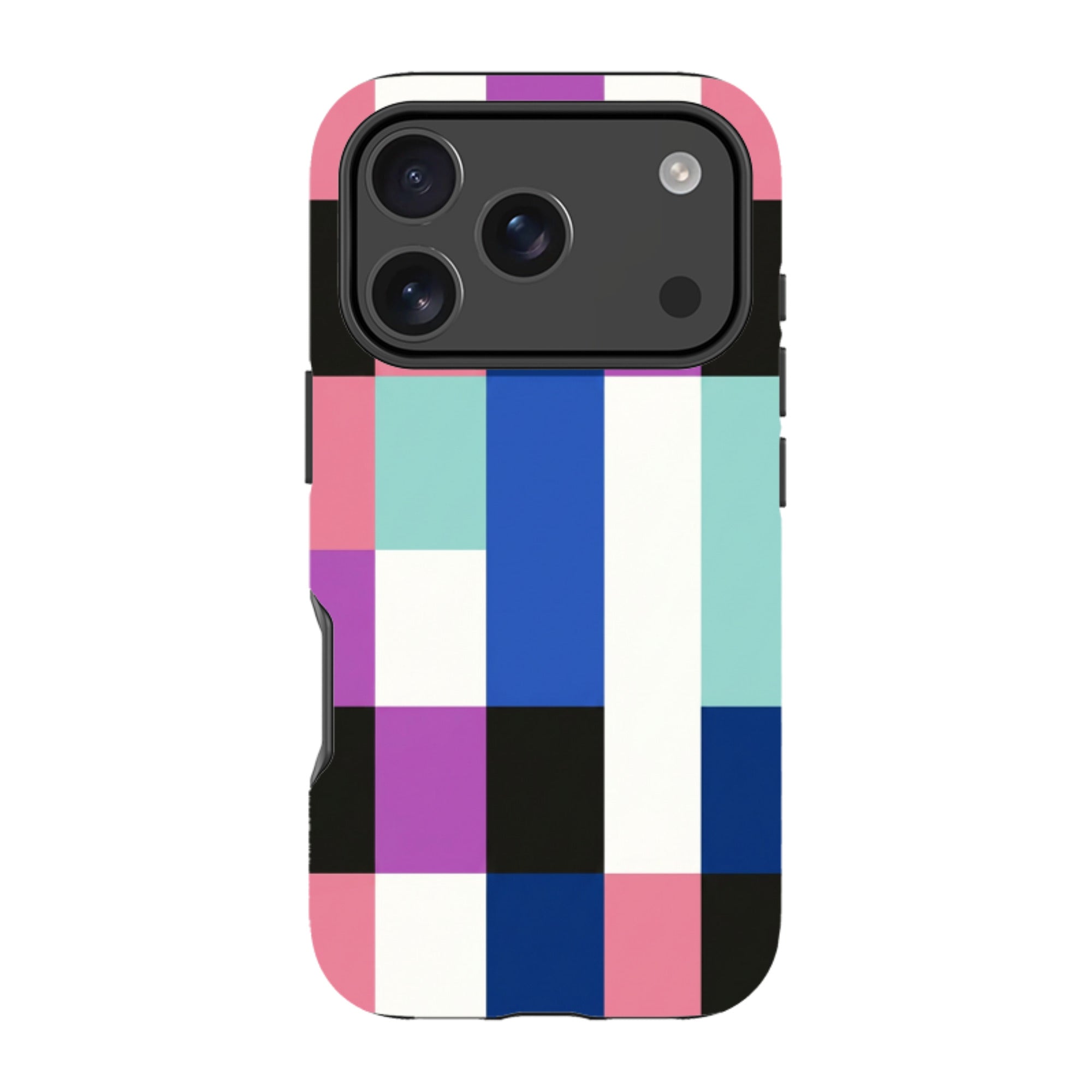 iPhone Tough Case - Pastel Cyberpunk Checkerboard