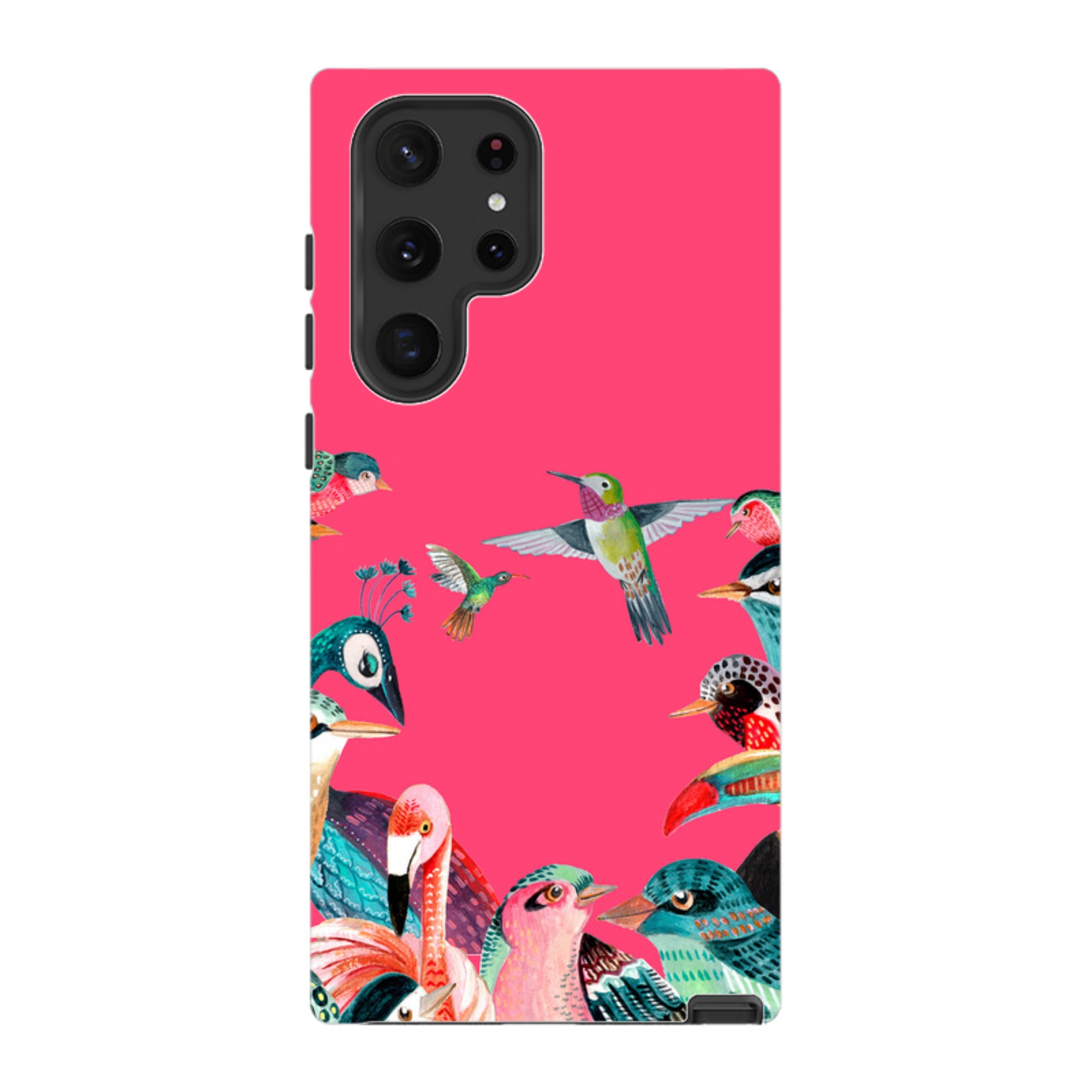 Samsung Tough Case - Pink Birds By Caroline Bonne Muller
