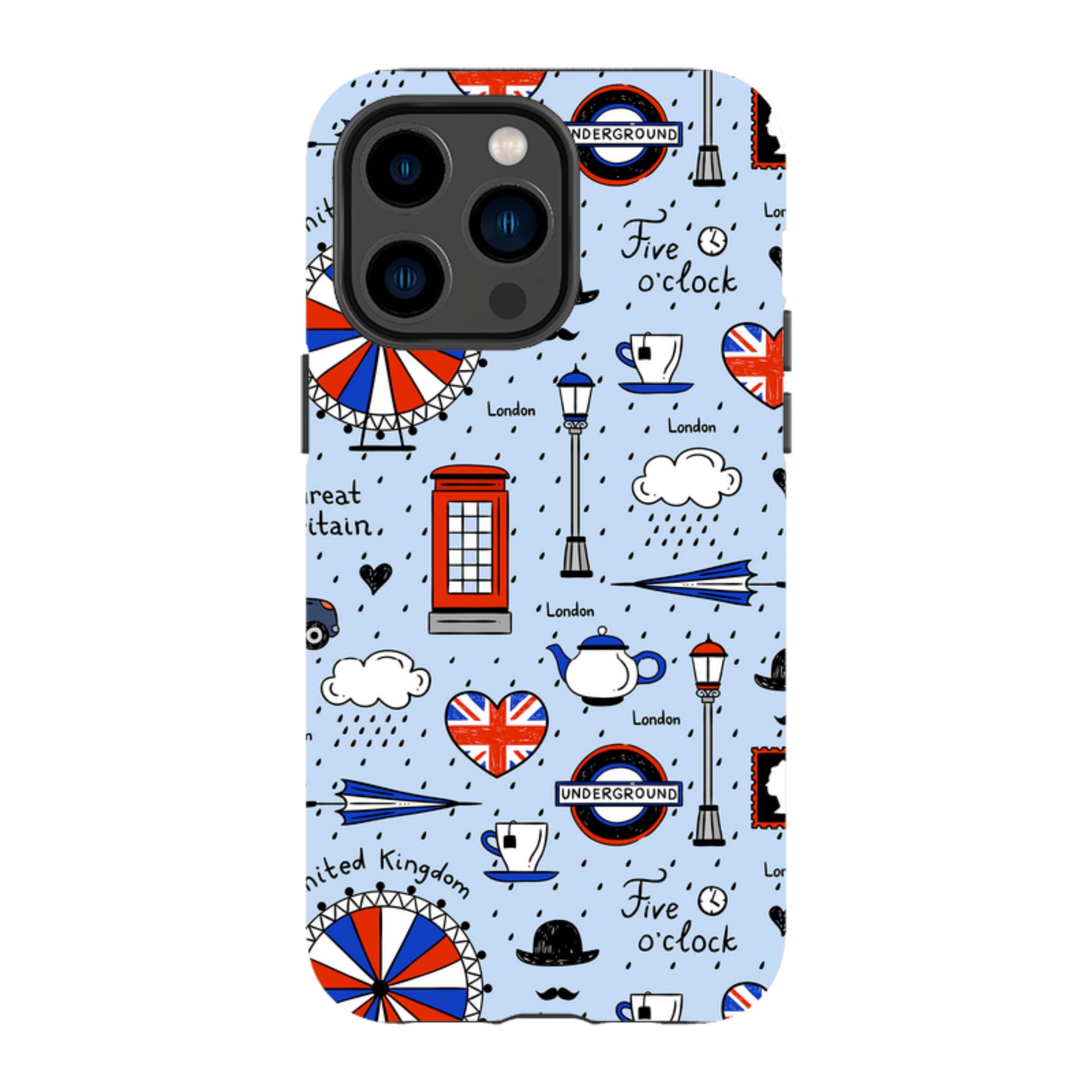 iPhone Tough Case - Blue London