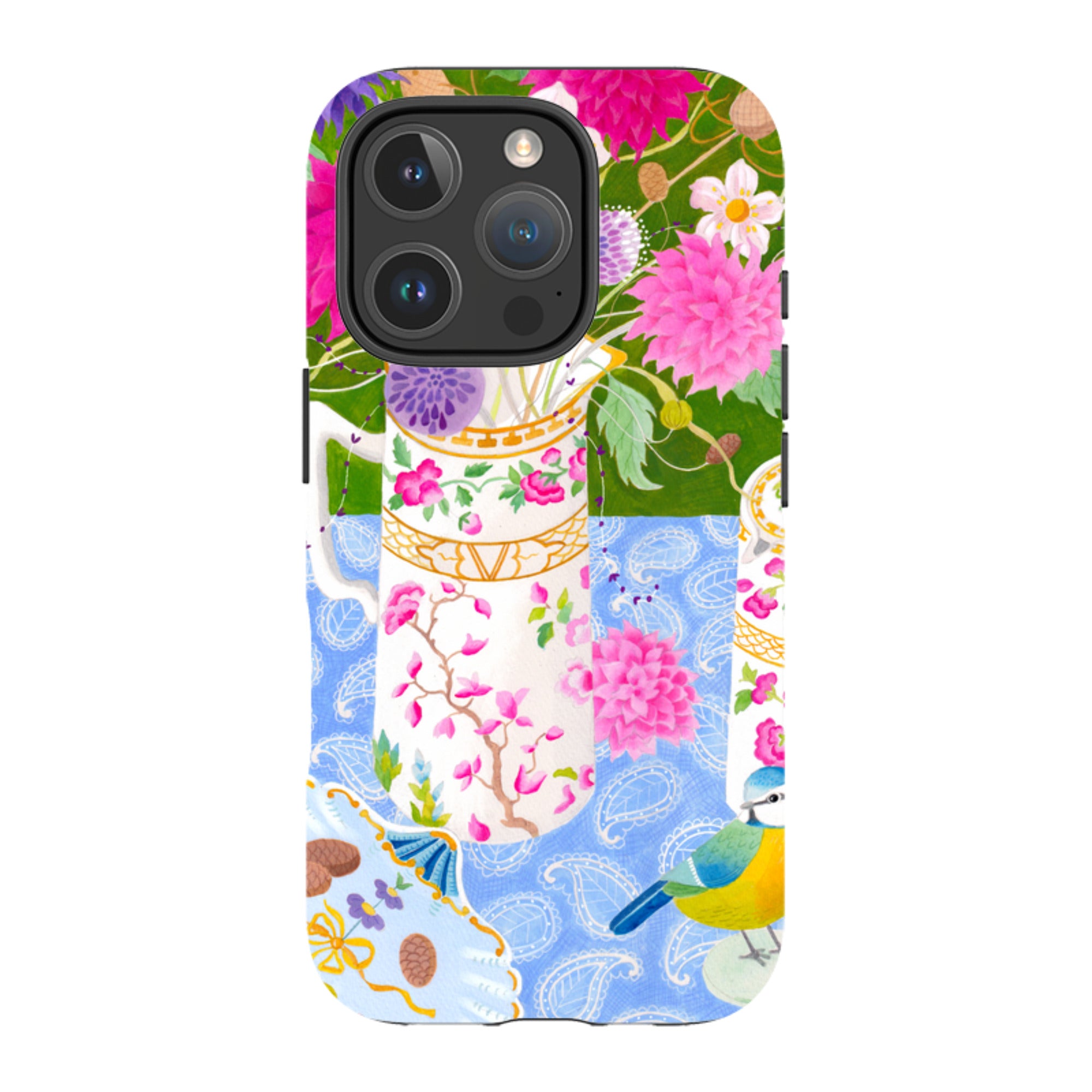 iPhone MagSafe Tough Case - Dahlias By Bex Parkin