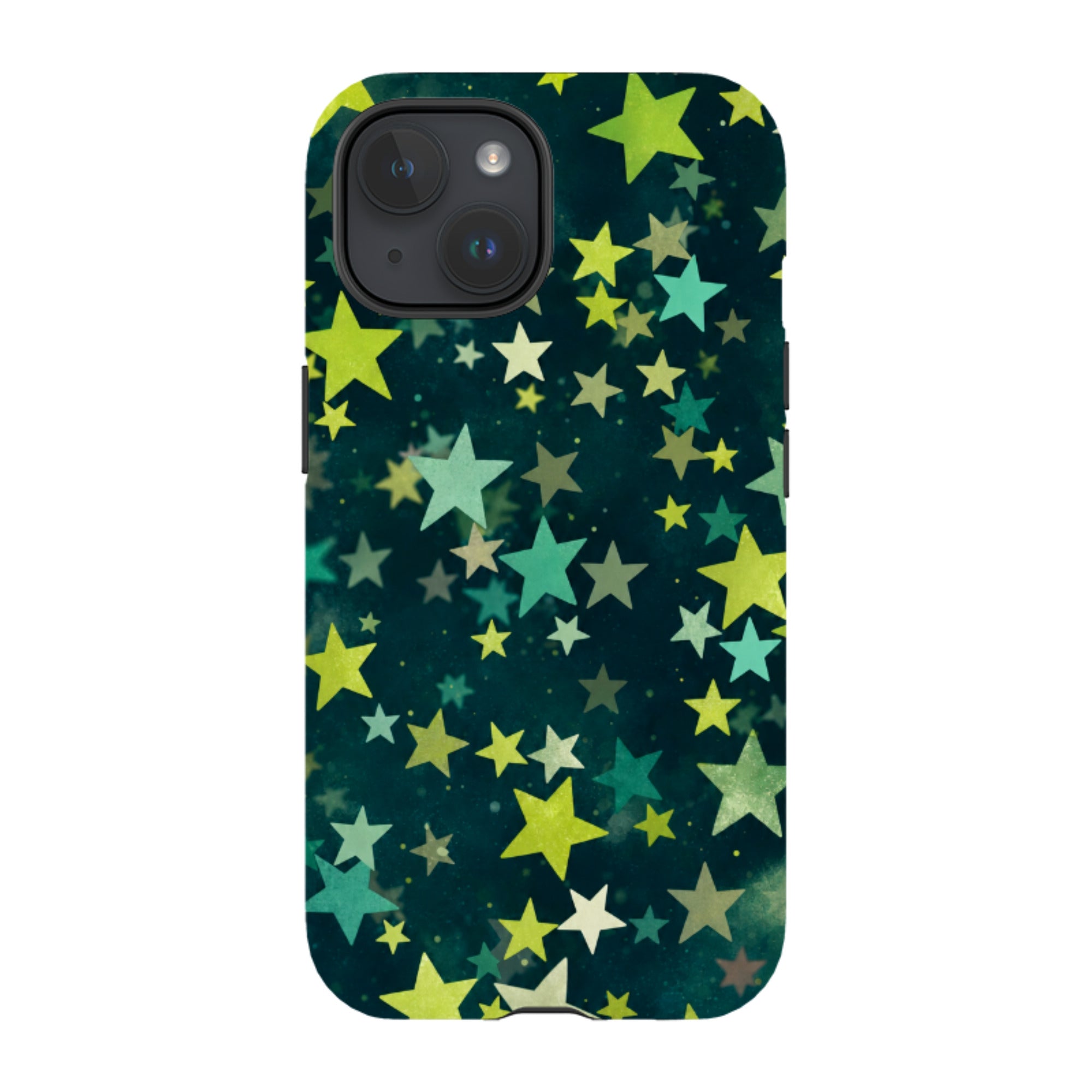 iPhone Tough Case - Green Galaxy Star