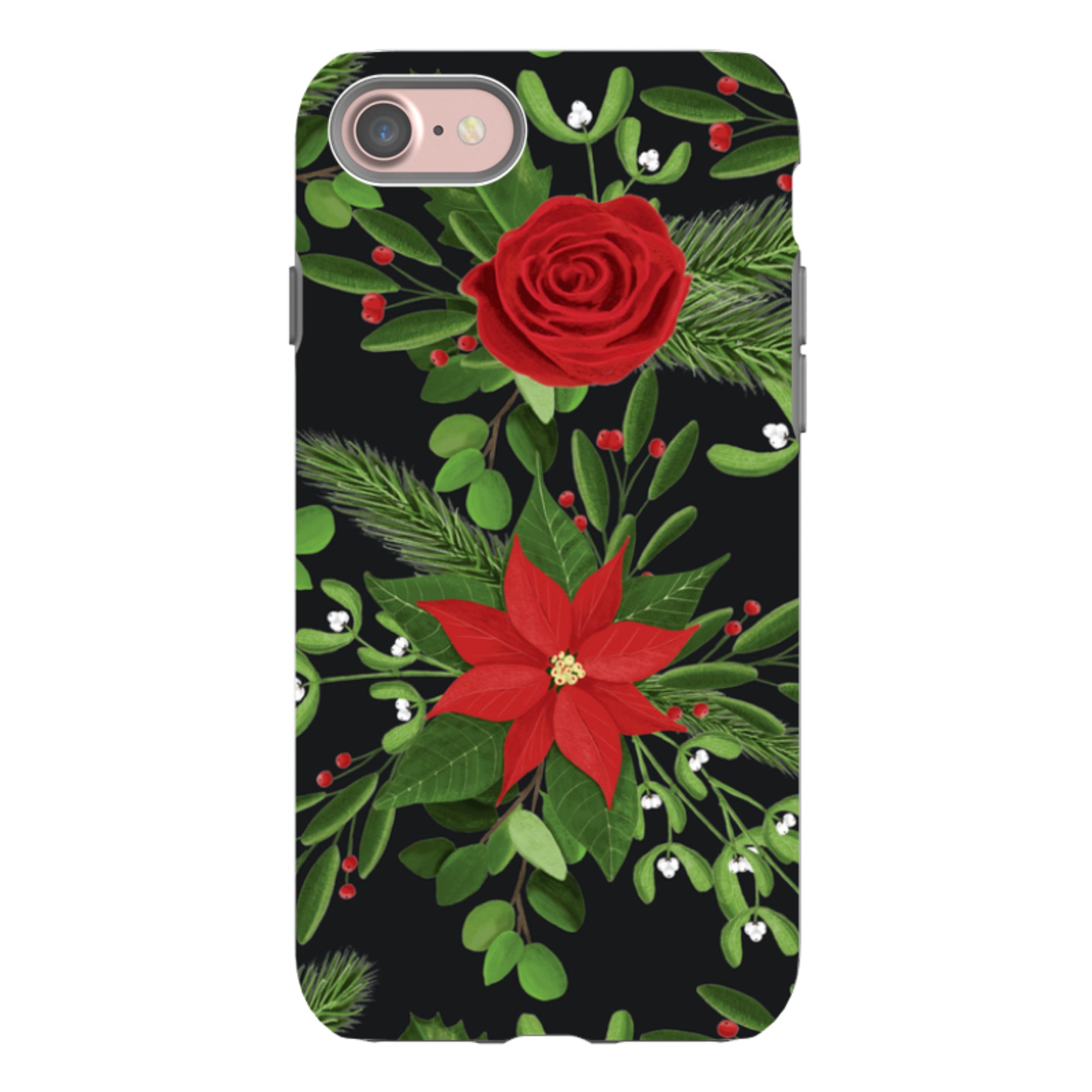 iPhone Tough Case - Black White Plaid By Abby Jacobs