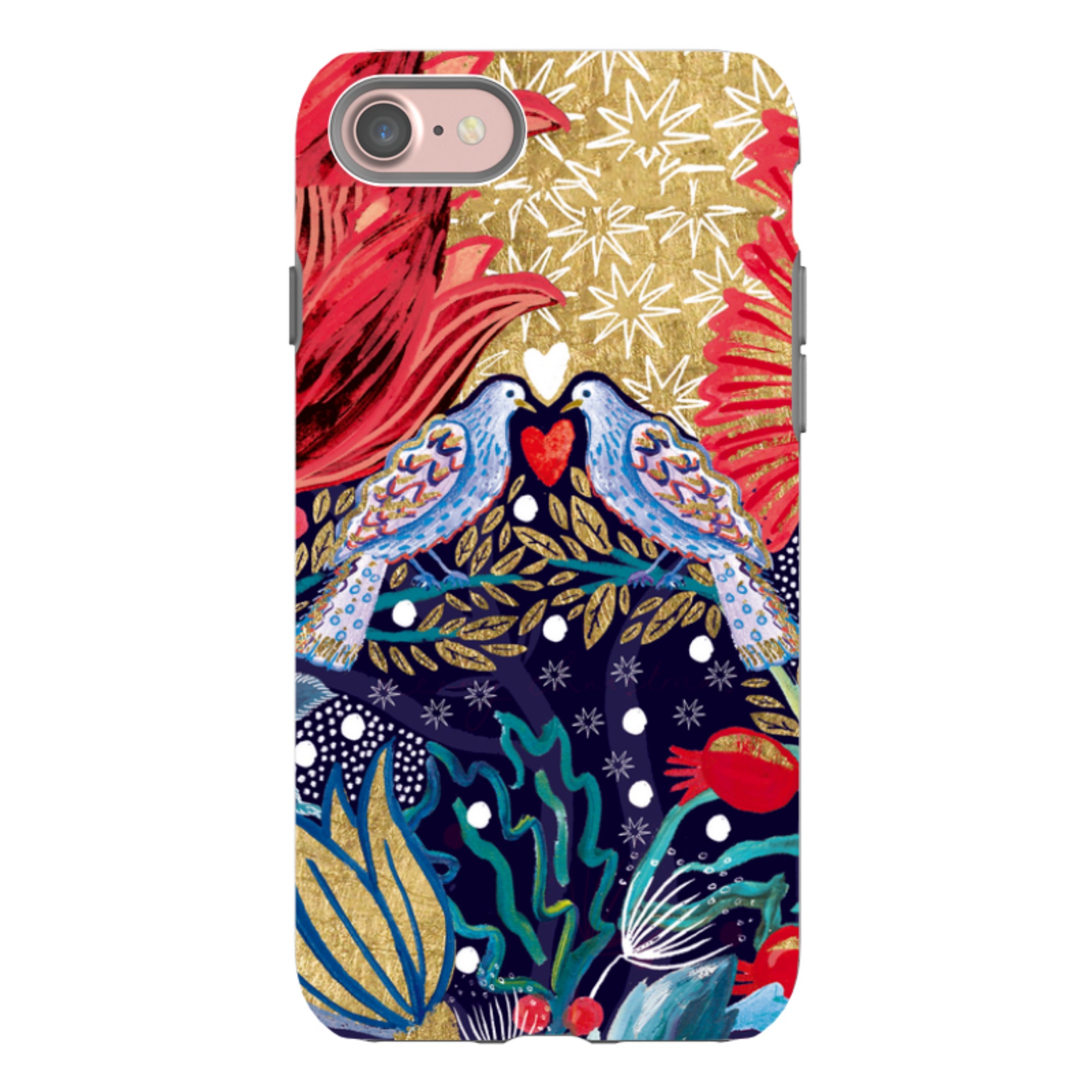 iPhone Tough Case - Turtle Doves By Emma Frances Grant