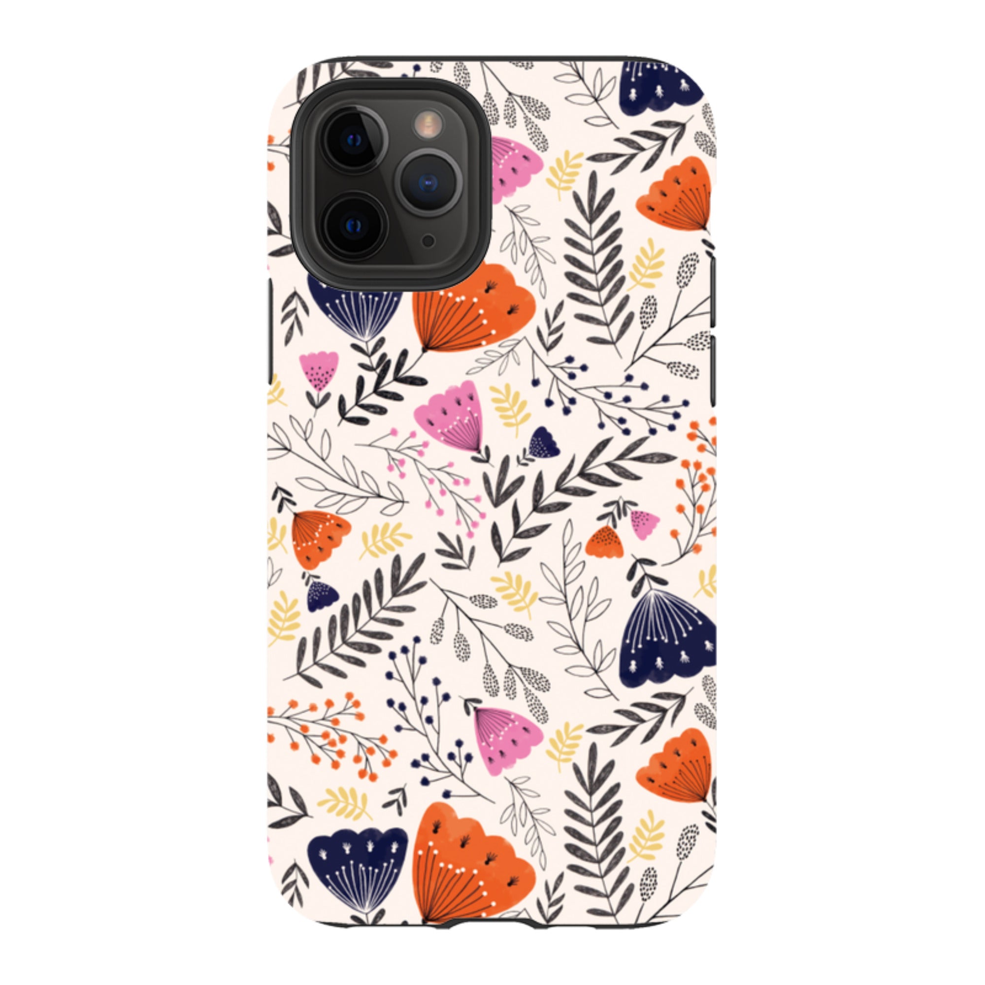 iPhone Tough Case - Pink Floral By Jade Mosinski