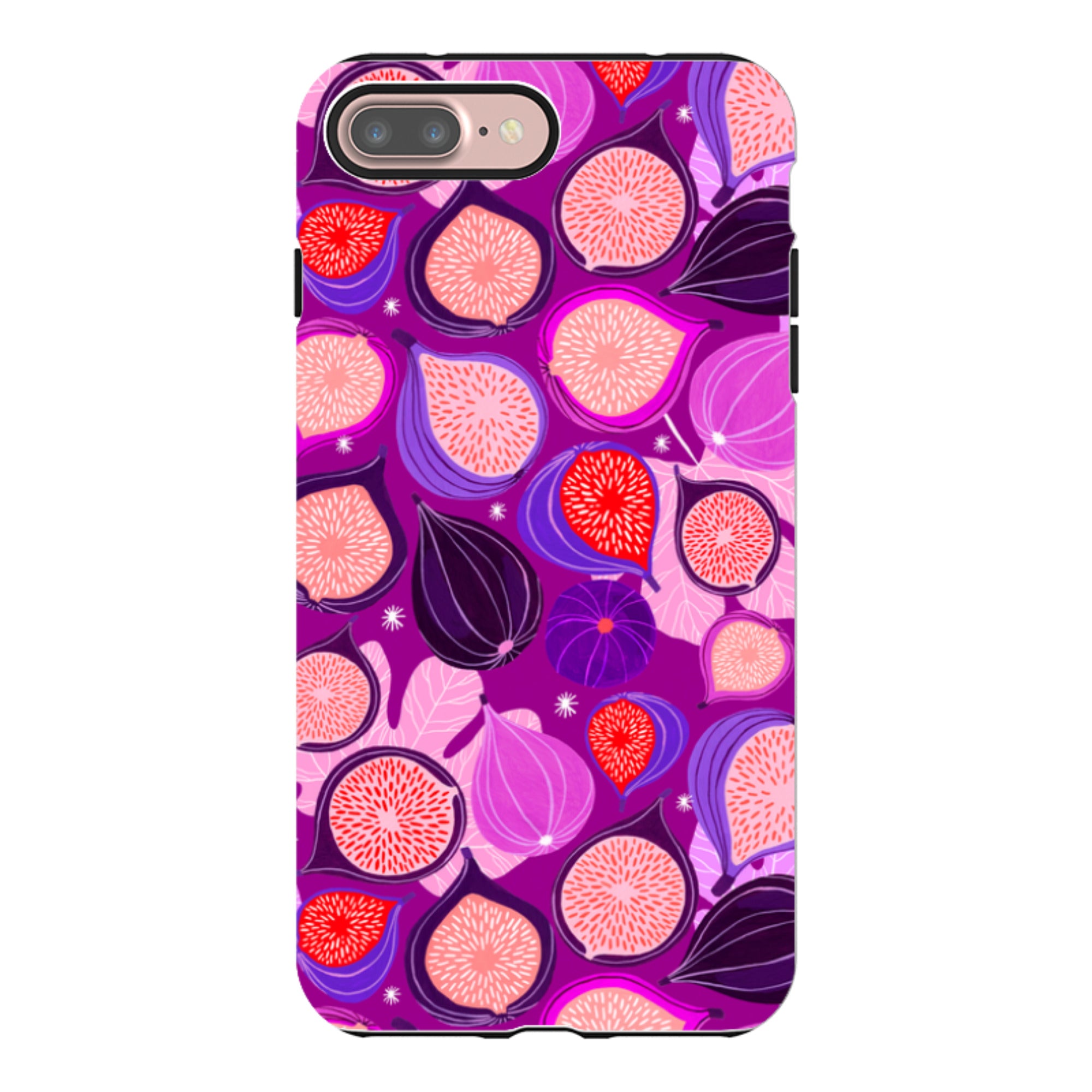 iPhone Tough Case - Ficolino Purple Pattern By Madalina Andronic