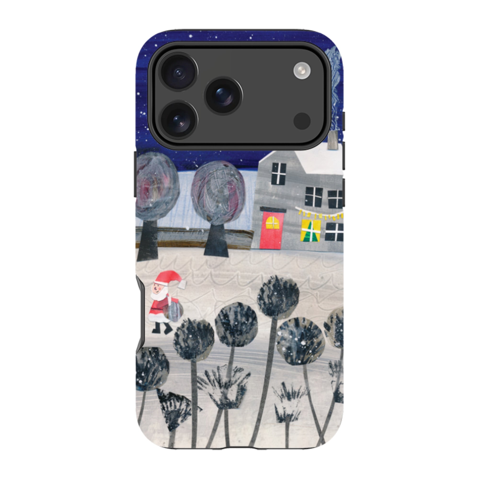 iPhone Tough Case - Santa By Tracey English