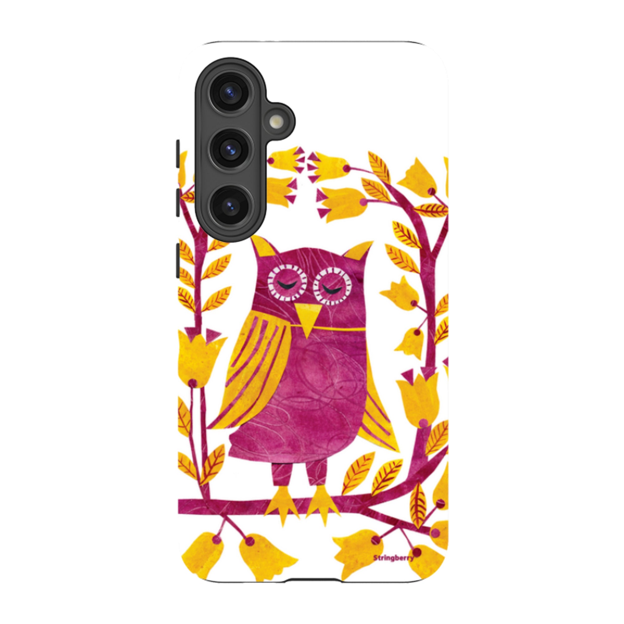 Samsung Tough Case - Folk Owl By Tracey English