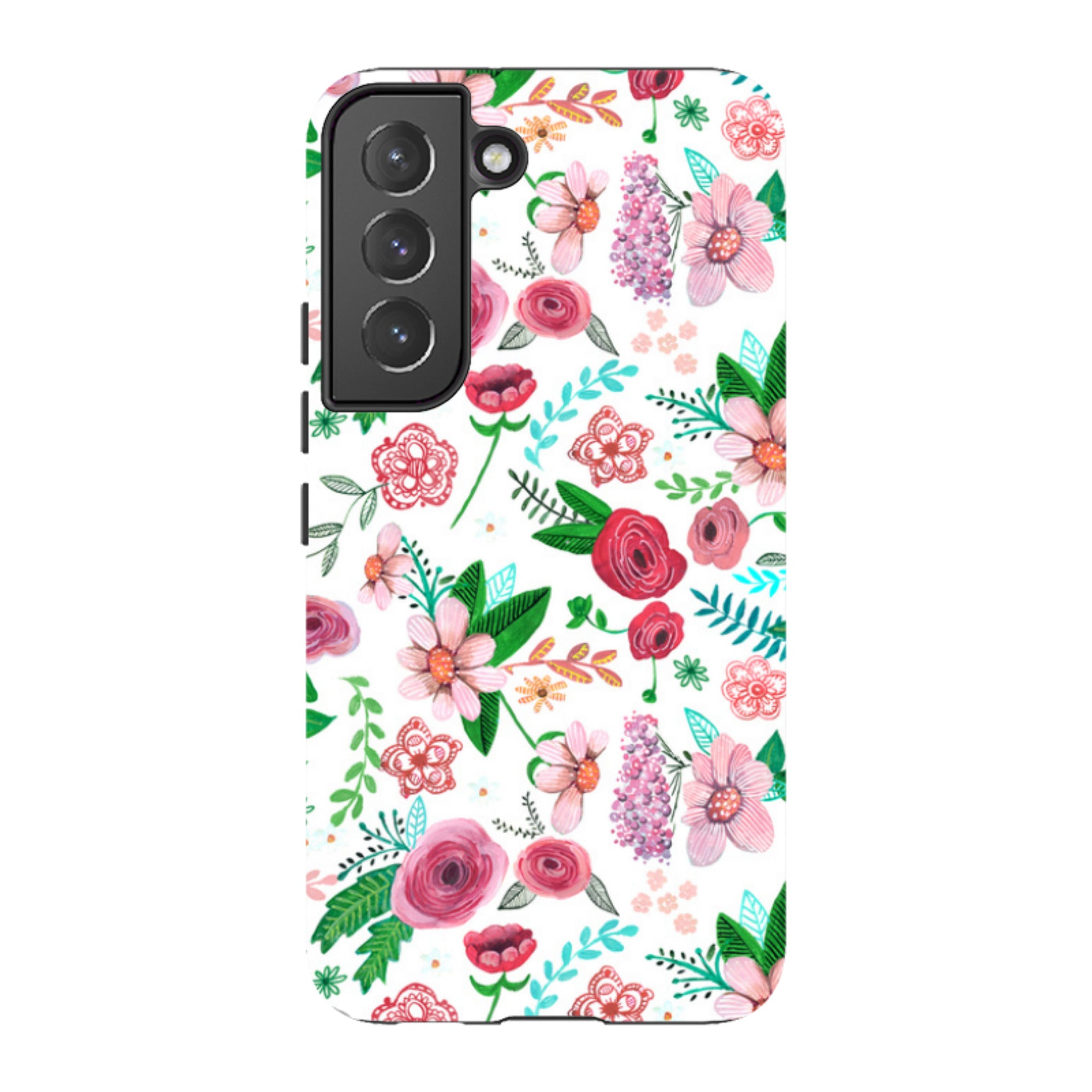 Samsung Tough Case - White Floral By Caroline Bonne Muller