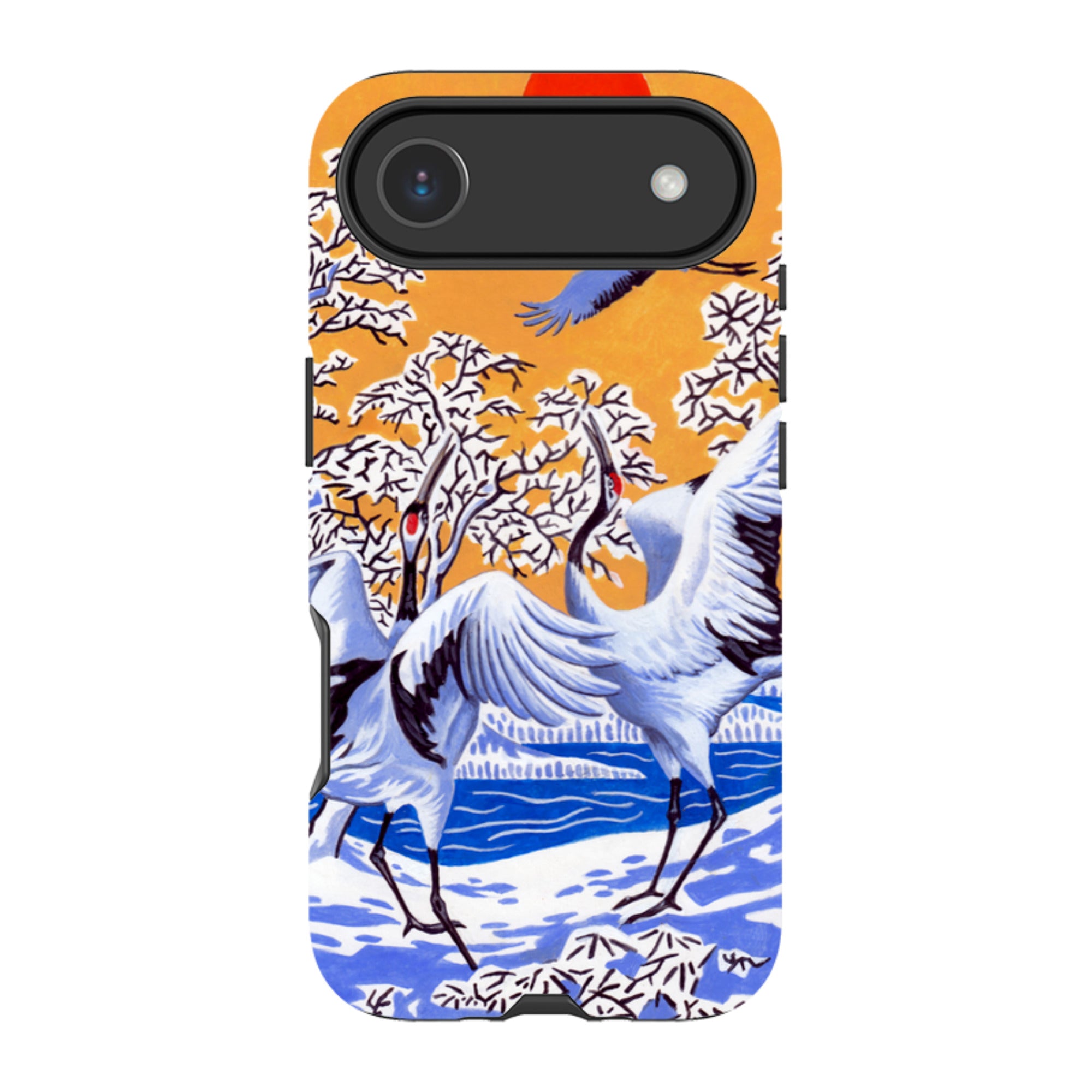 iPhone Tough Case - Japanese Cranes By Philip Hood