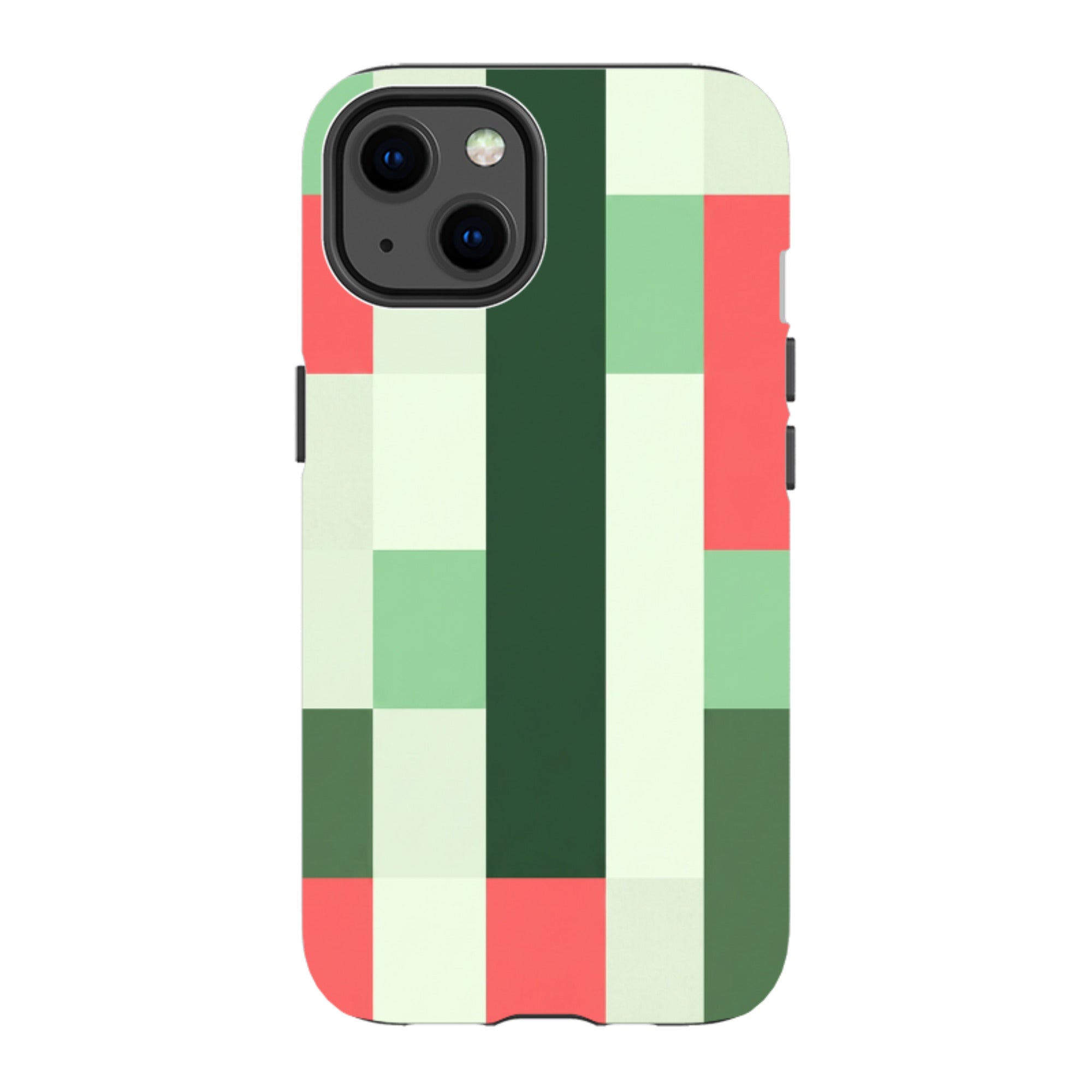 iPhone Tough Case - Retro Abstract Gingham