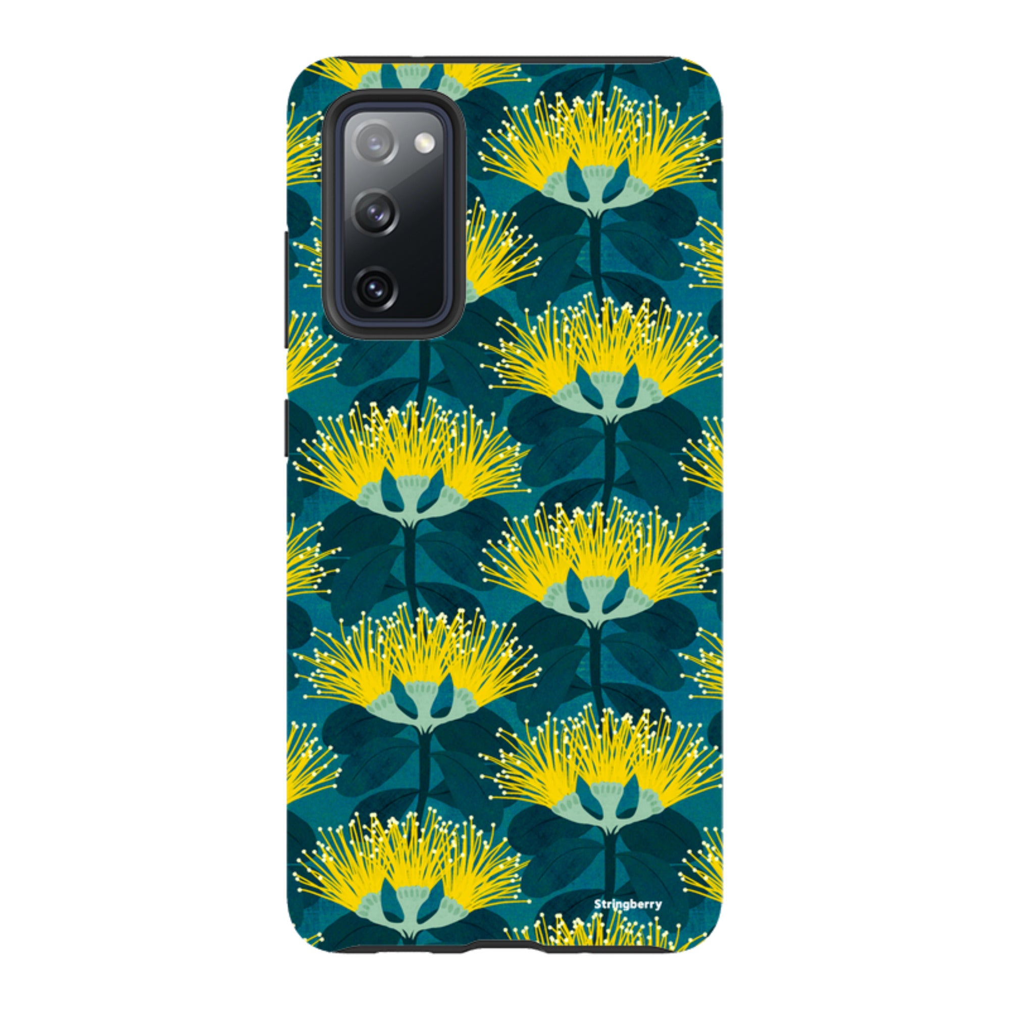 Samsung Tough Case - Pohutukawa Yellow And Blue By Katherine Quinn