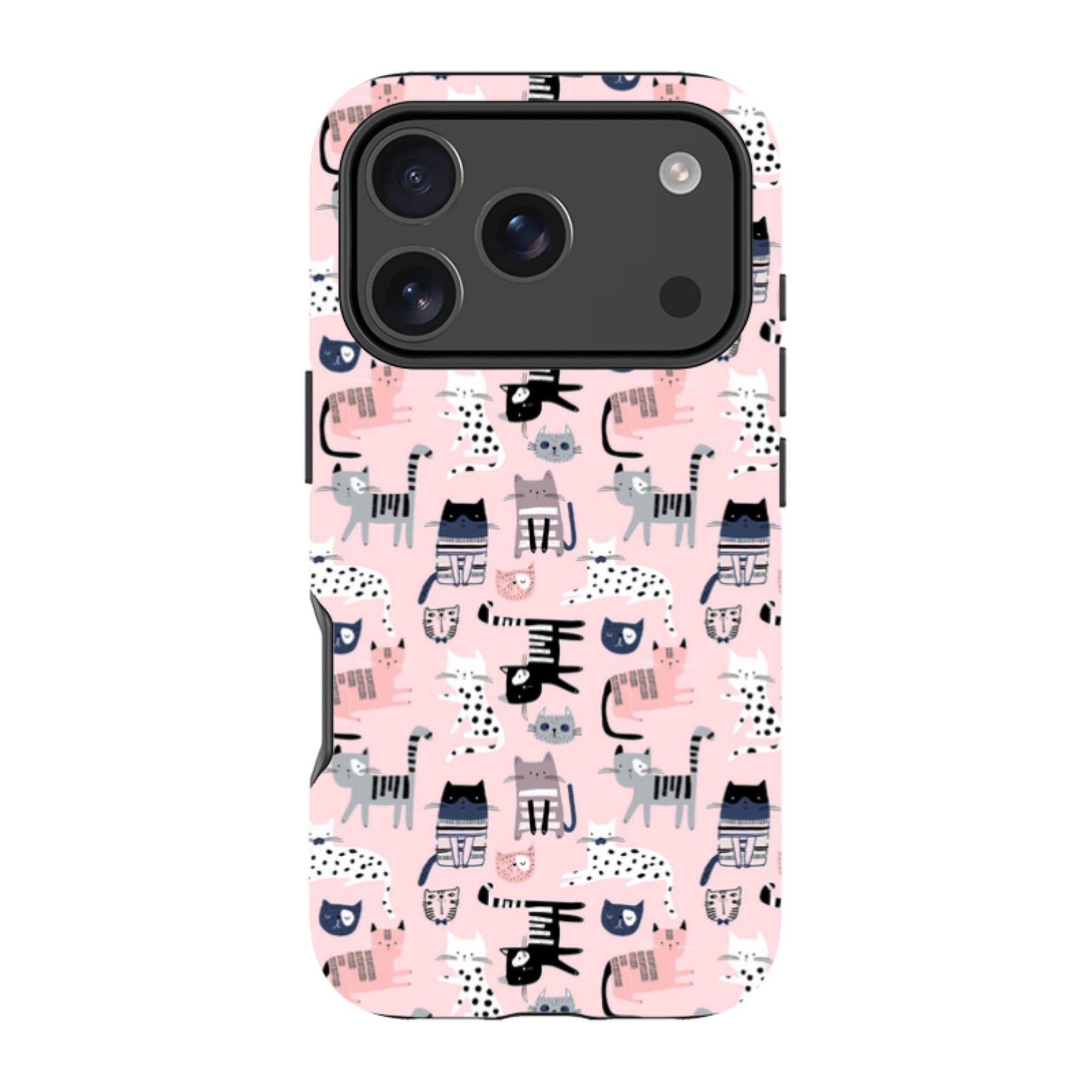 iPhone Tough Case - Cat-titude Pattern