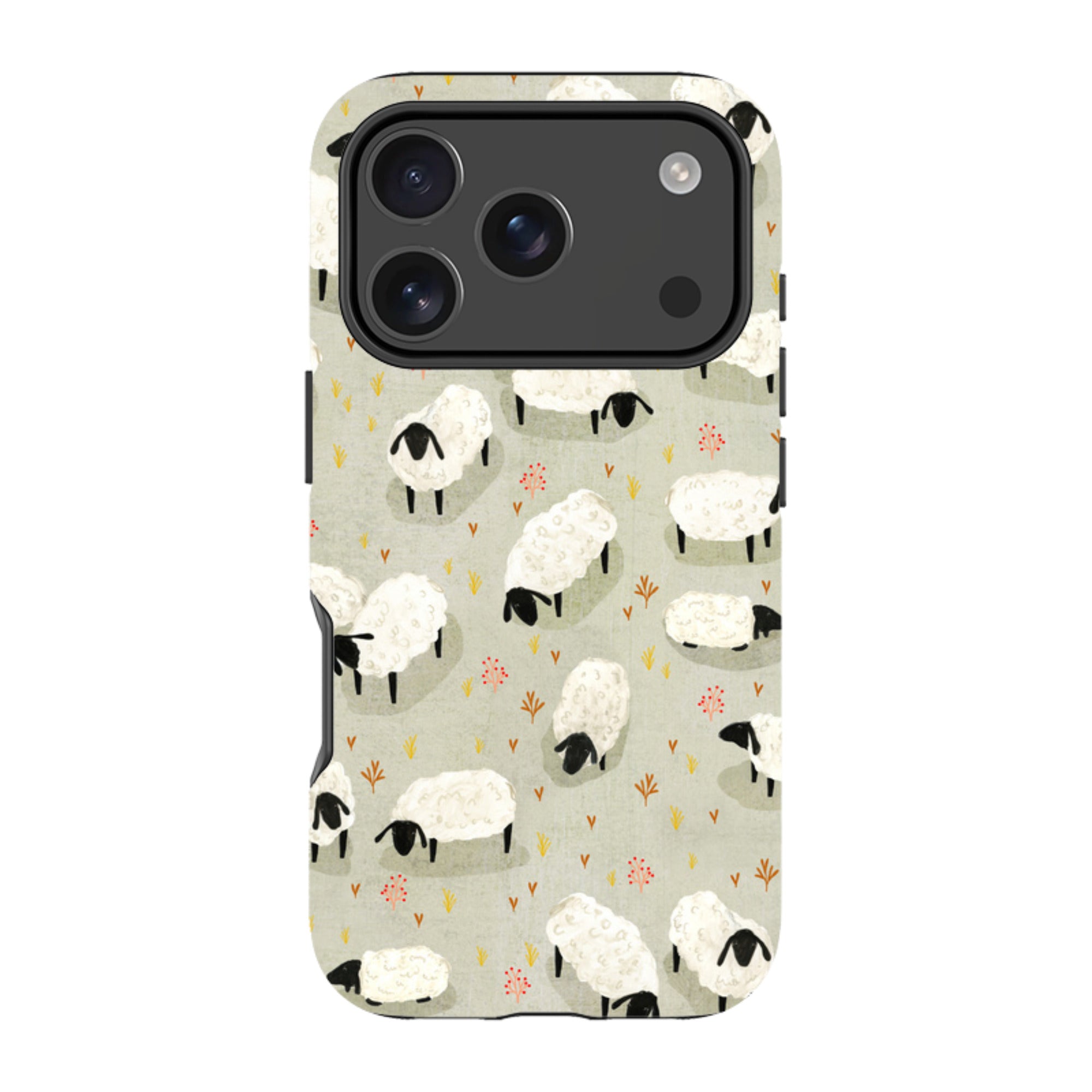 iPhone Tough Case - Sheep Grey By Katherine Quinn