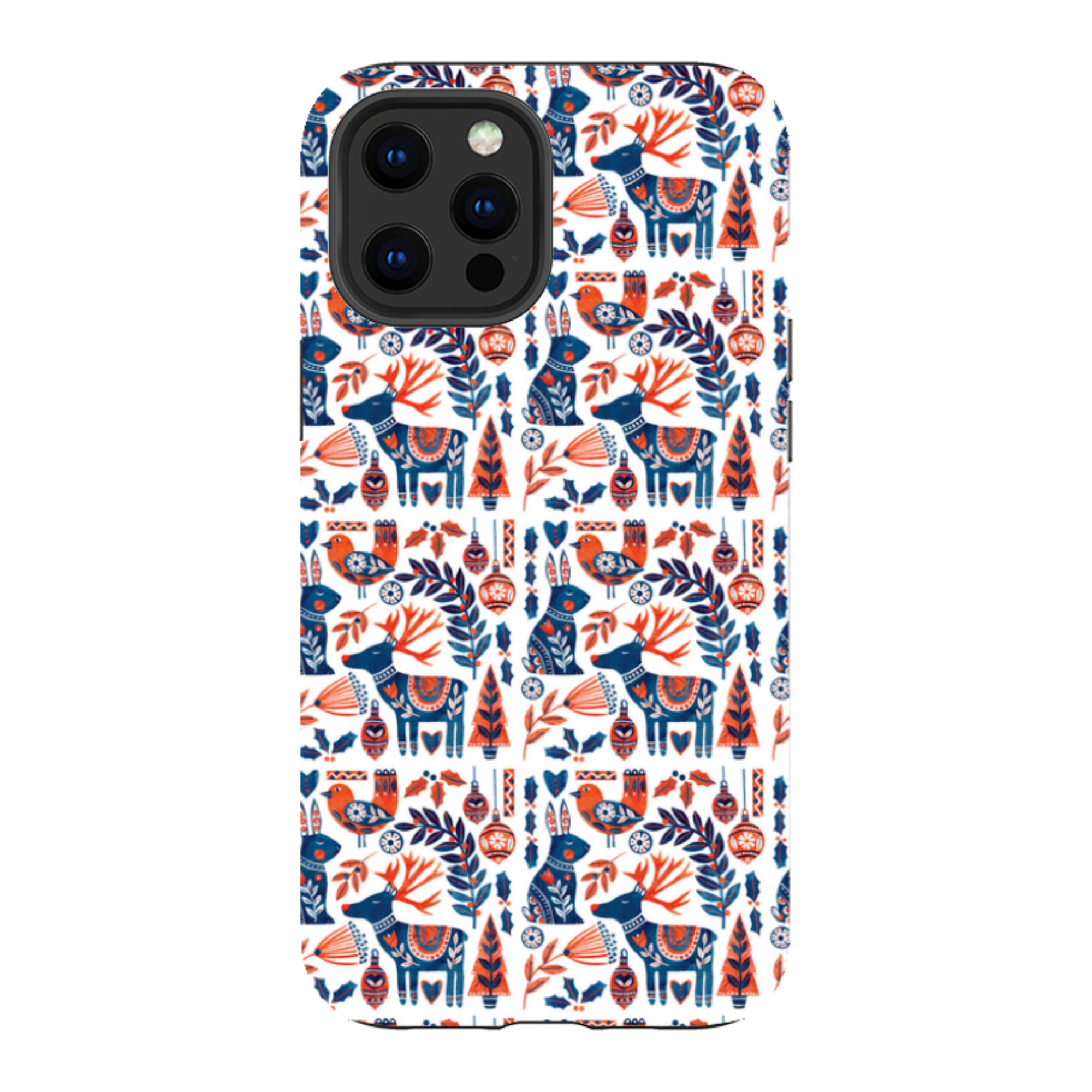 iPhone Tough Case - Scandi Animals By Tracey English