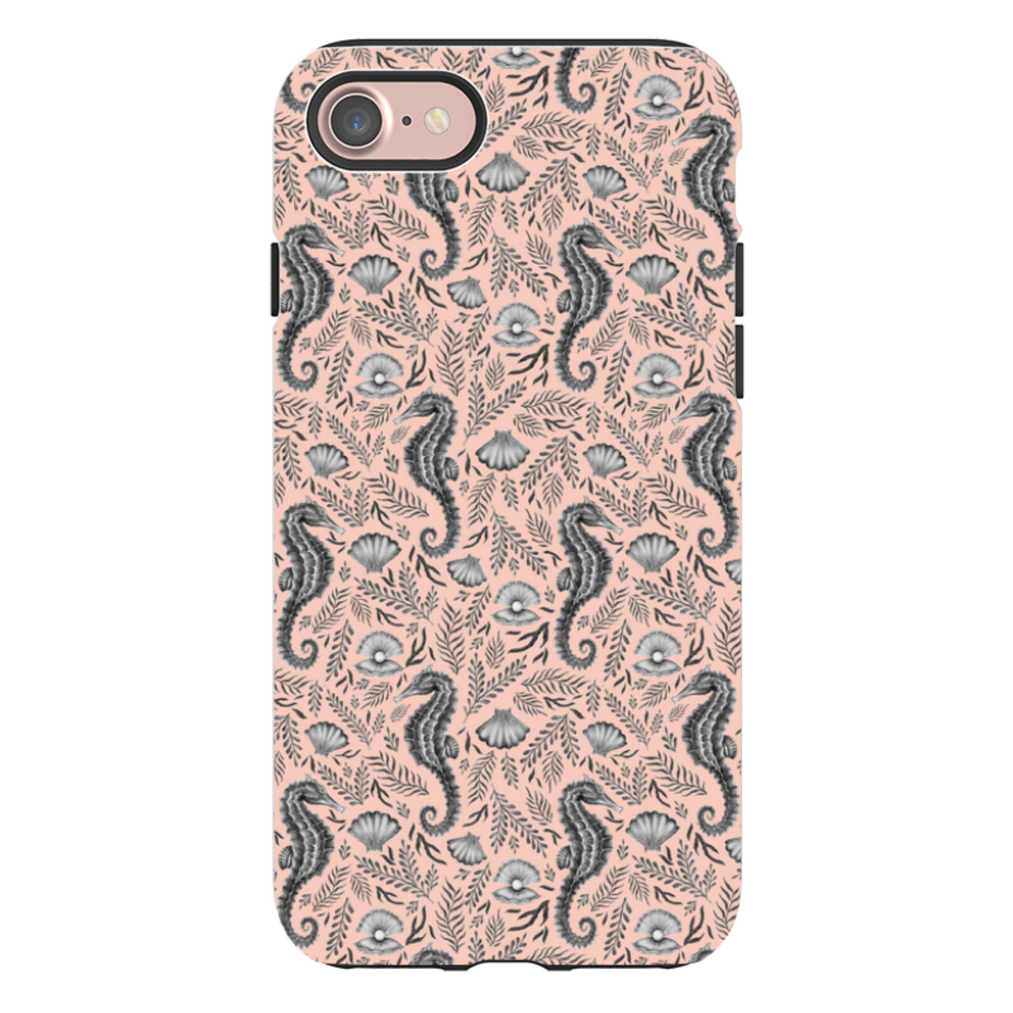 iPhone Tough Case - Seahorse Coral By Catherine Rowe
