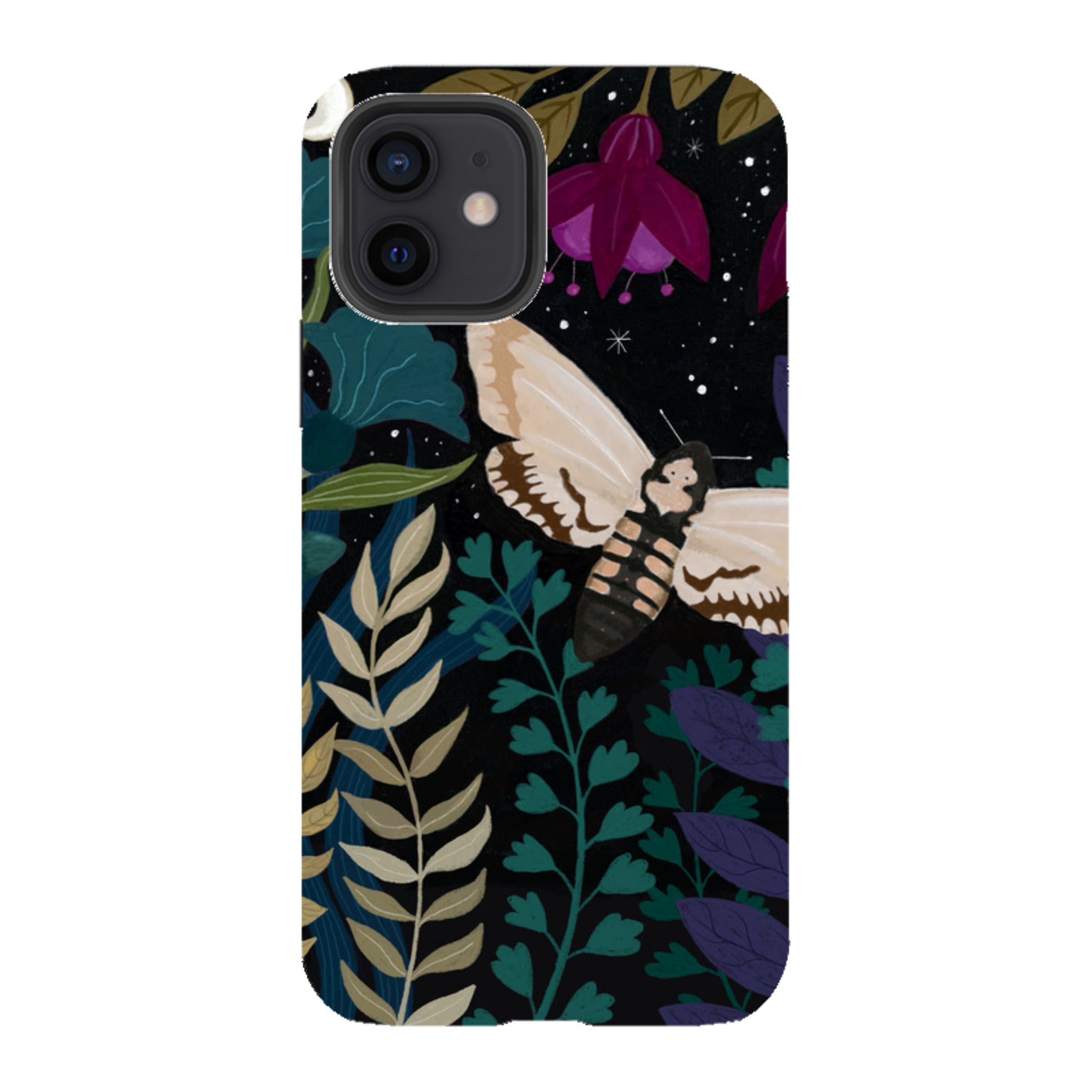 iPhone Tough Case - Midnight Moths By Bex Parkin