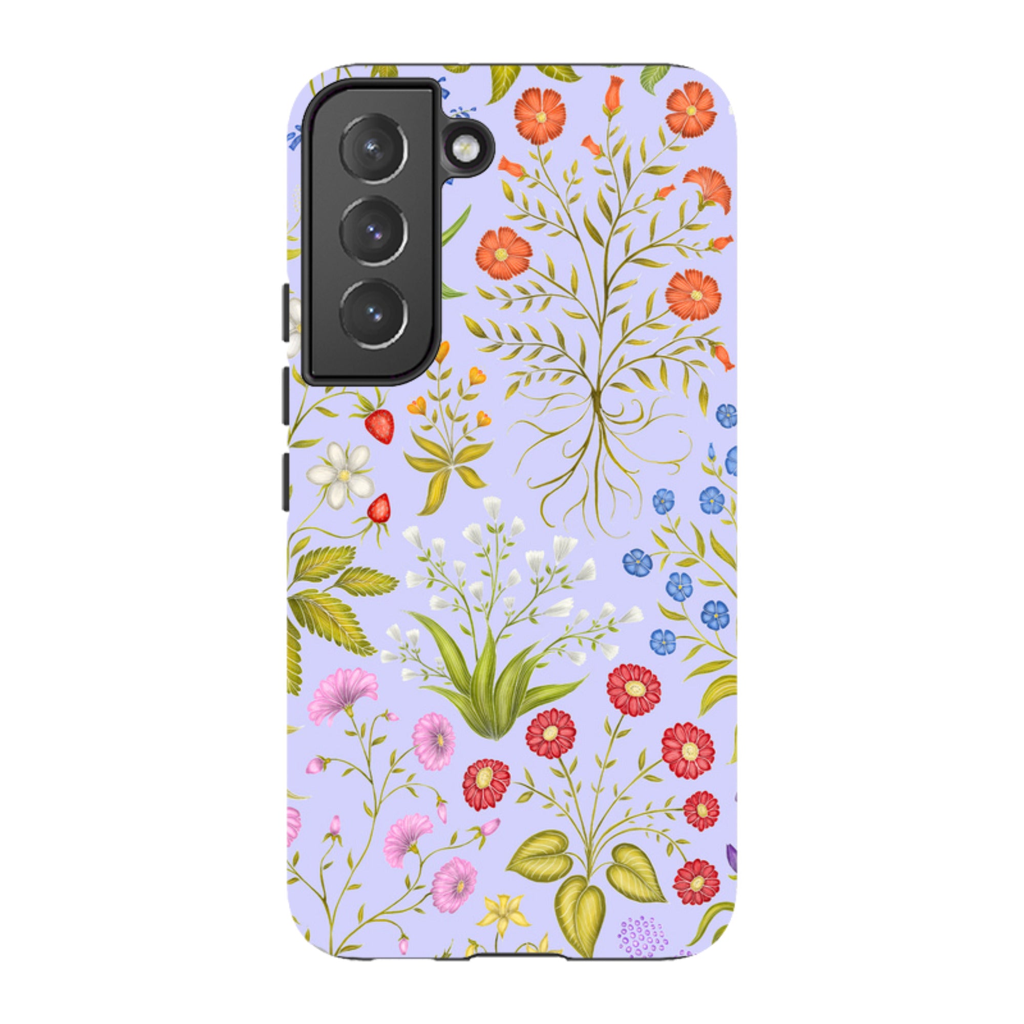 Samsung Tough Case - Fleurs Blue By Catherine Rowe