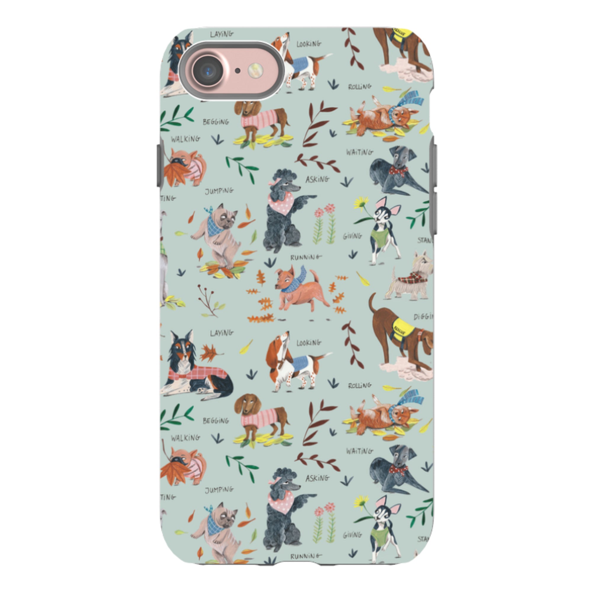 iPhone Tough Case - Dog Pattern II By Caroline Bonne Muller