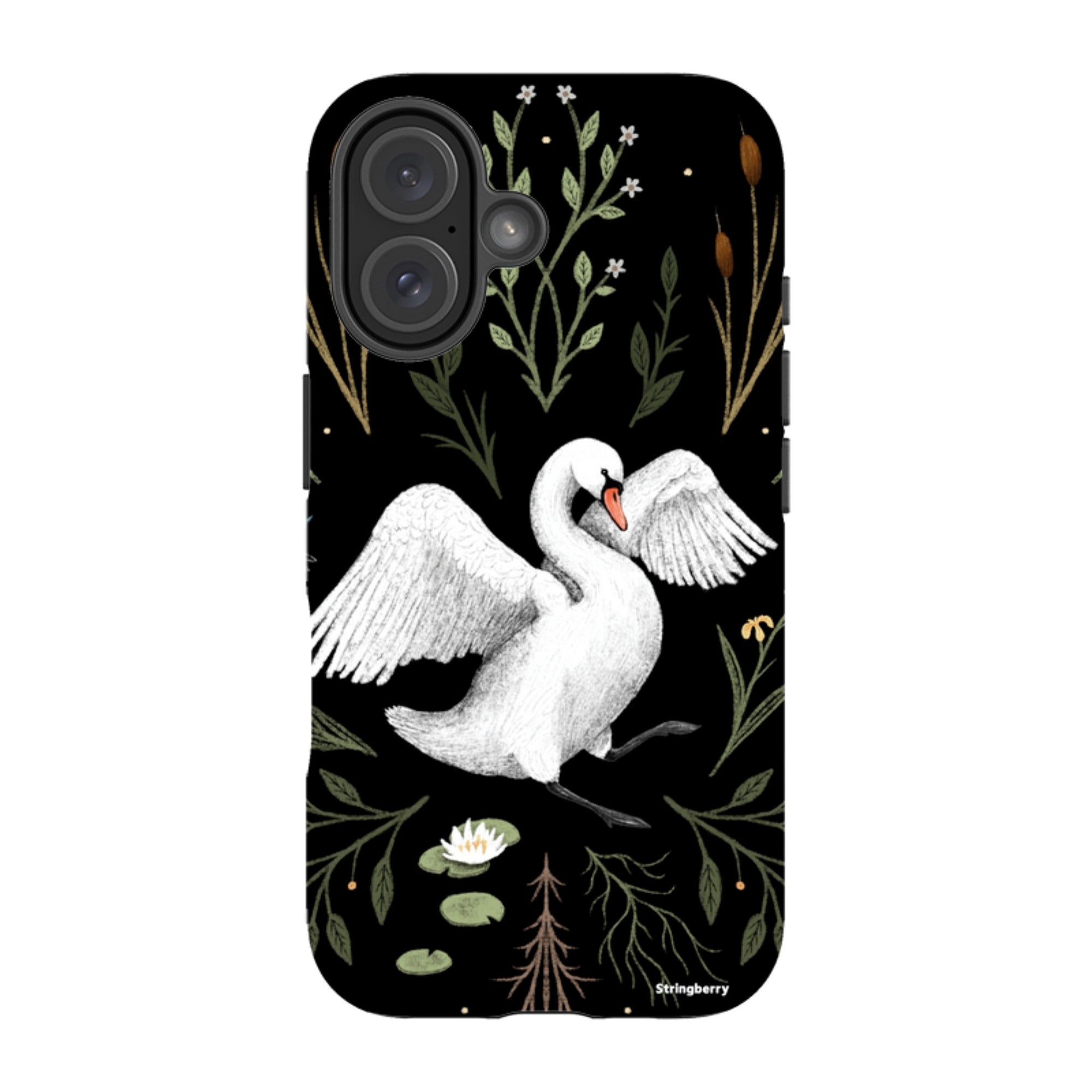 iPhone Tough Case - Swan By Anna Stead