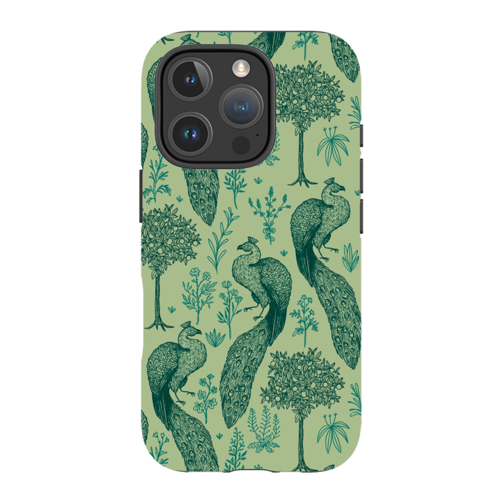 iPhone MagSafe Tough Case -  Peacock Pattern By Anna Stead