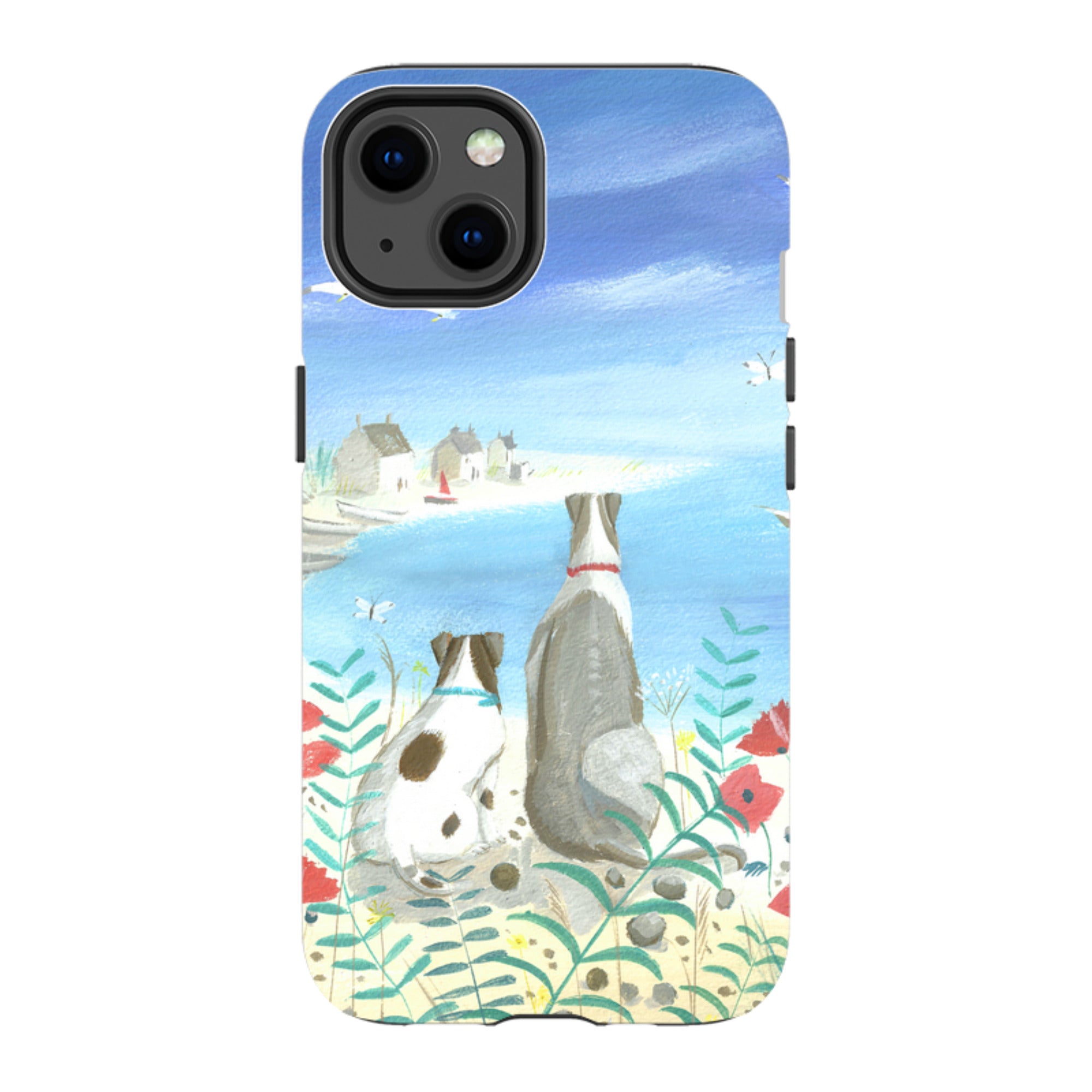 iPhone Tough Case - Beach Dogs By Mary Stubberfield