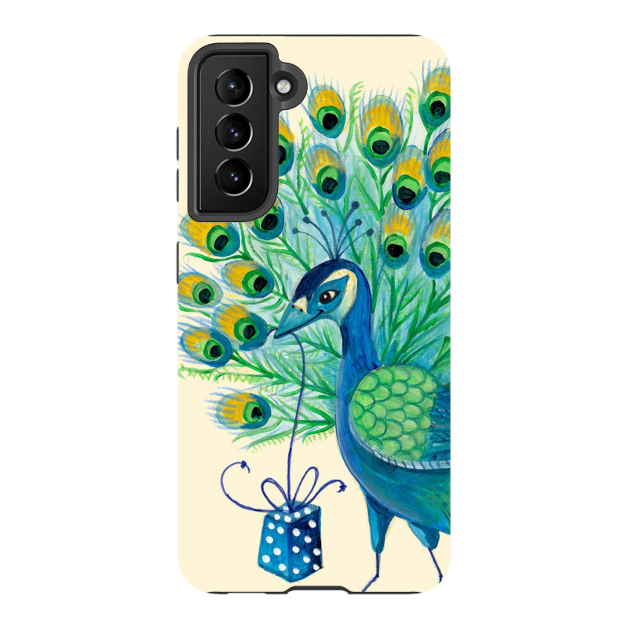 Samsung Tough Case - Peacock Present By Caroline Bonne Muller