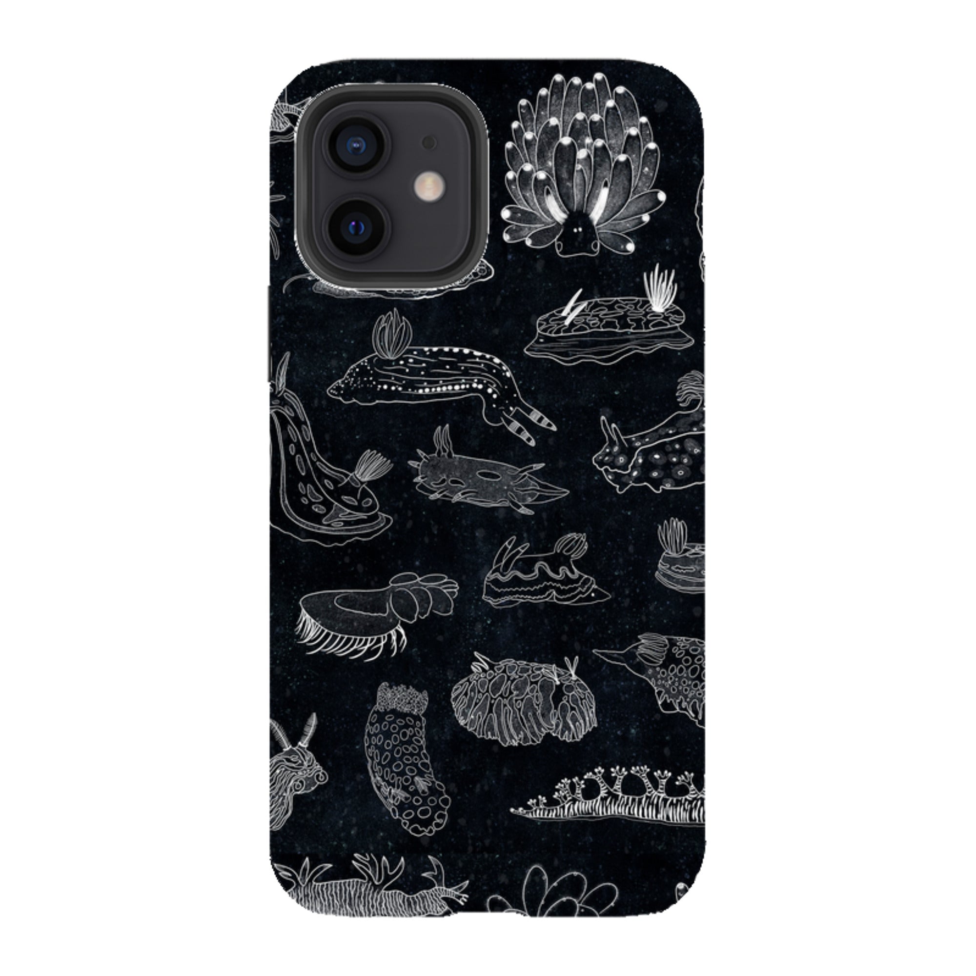 iPhone Tough Case - Nudibranch Line Drawing By Katherine Quinn
