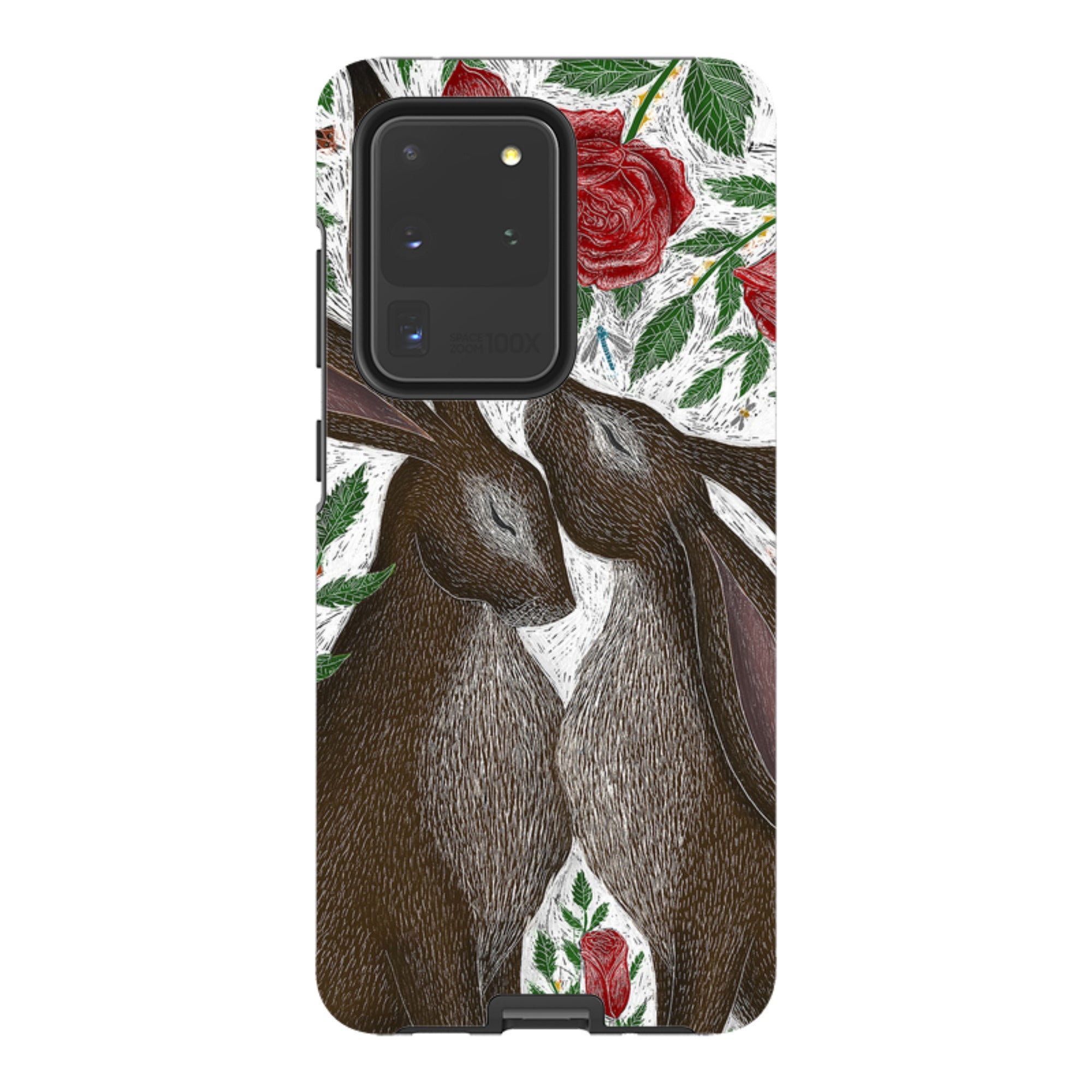 Samsung Tough Case - Hares And Red Roses By Catherine Rowe