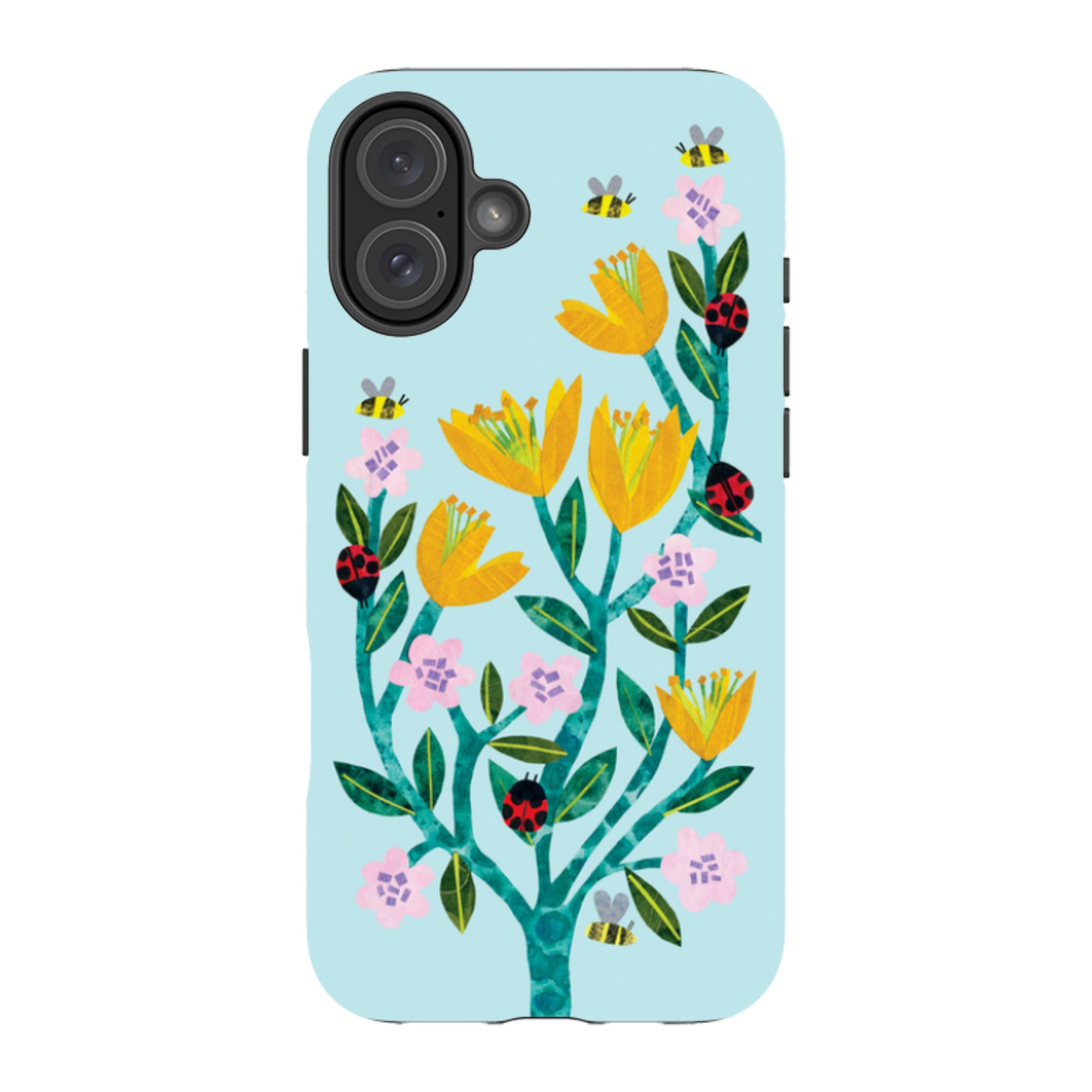 iPhone MagSafe Tough Case - Blossom and Ladybirds By Tracey English