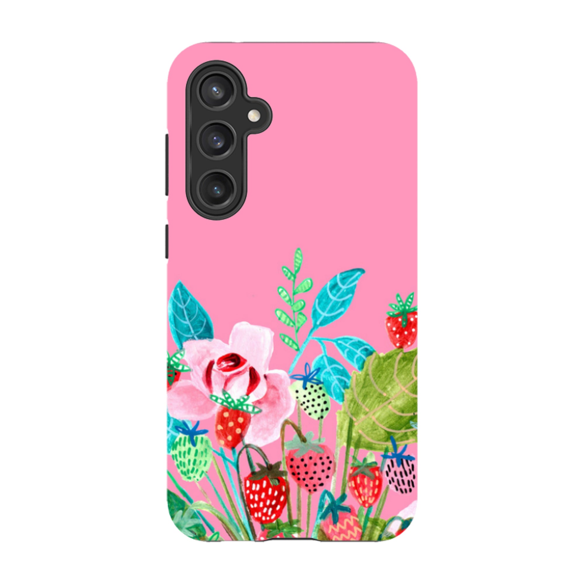 Samsung Tough Case - Pink Colour Floral By Caroline Bonne Muller