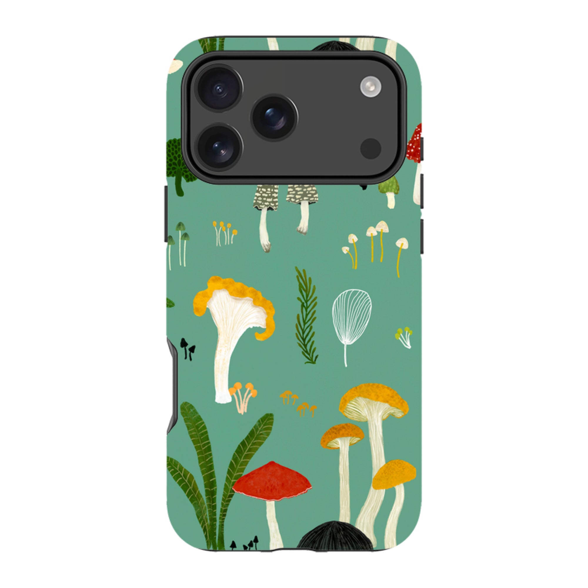 iPhone MagSafe Tough Case - Mushroom Pattern By Katherine Quinn