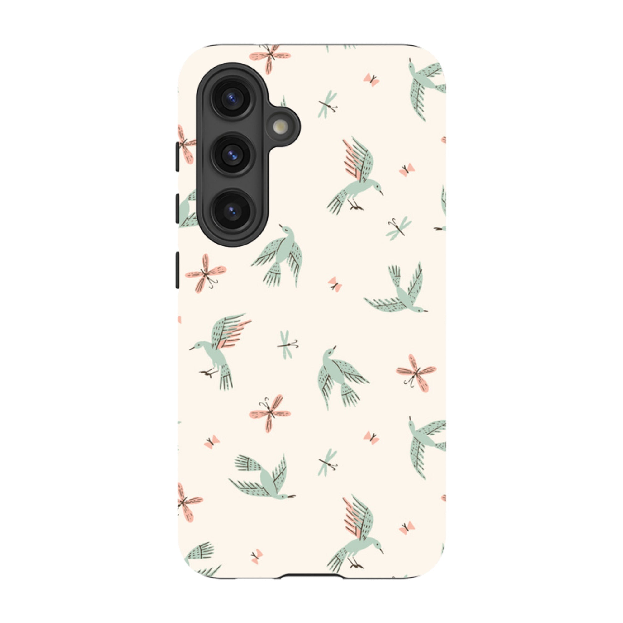 Samsung Tough Case - Birds And Butterflies Cream By Meghann Rader