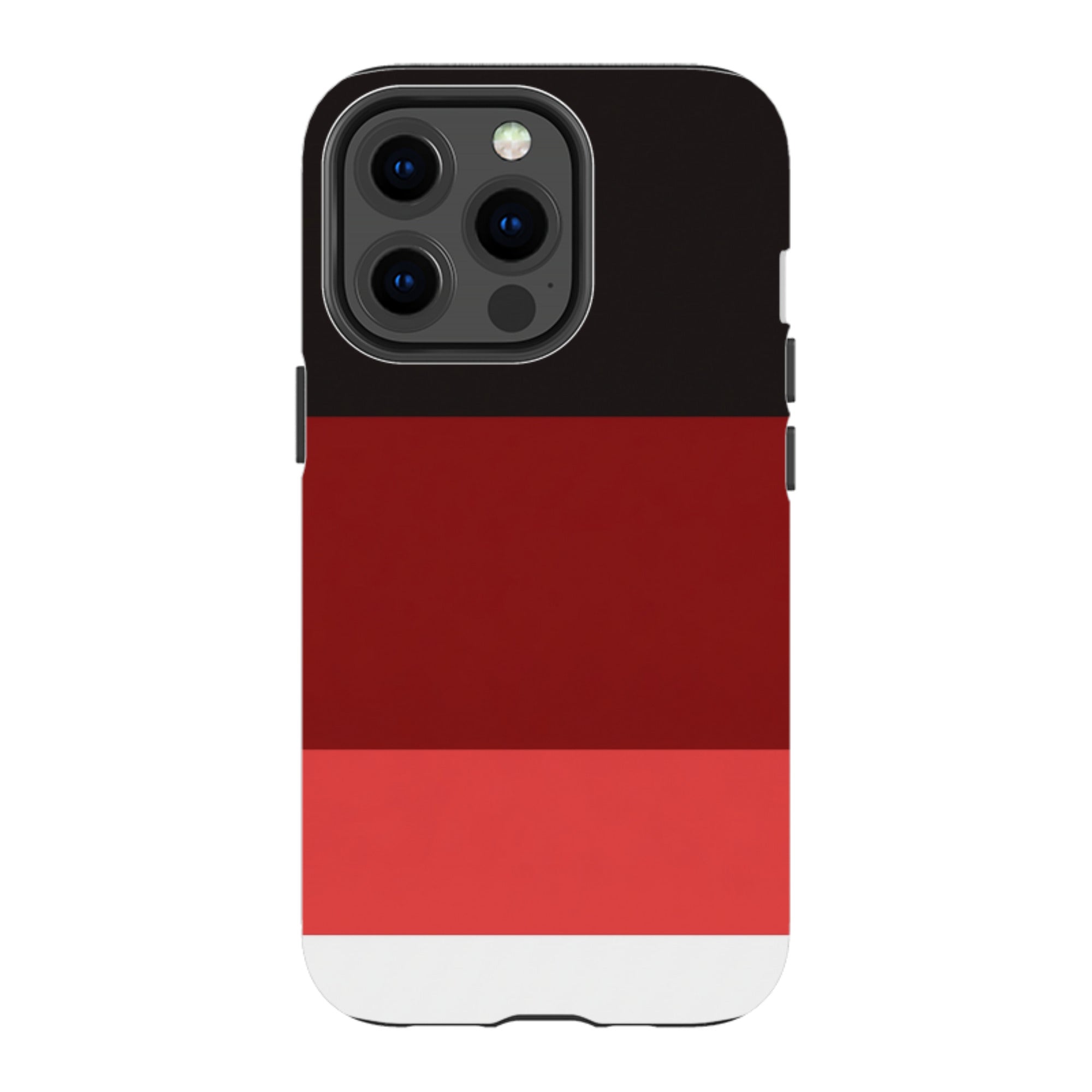 iPhone Tough Case - Crimson and Black Gradient