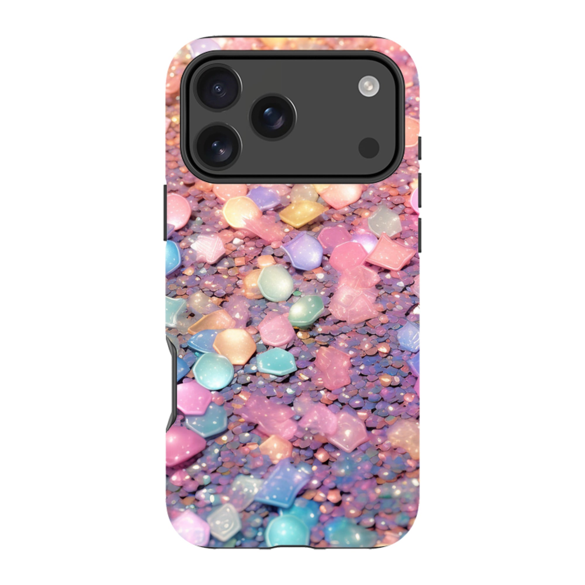 iPhone MagSafe Tough Case - Space Pebbles (case does not glitter)