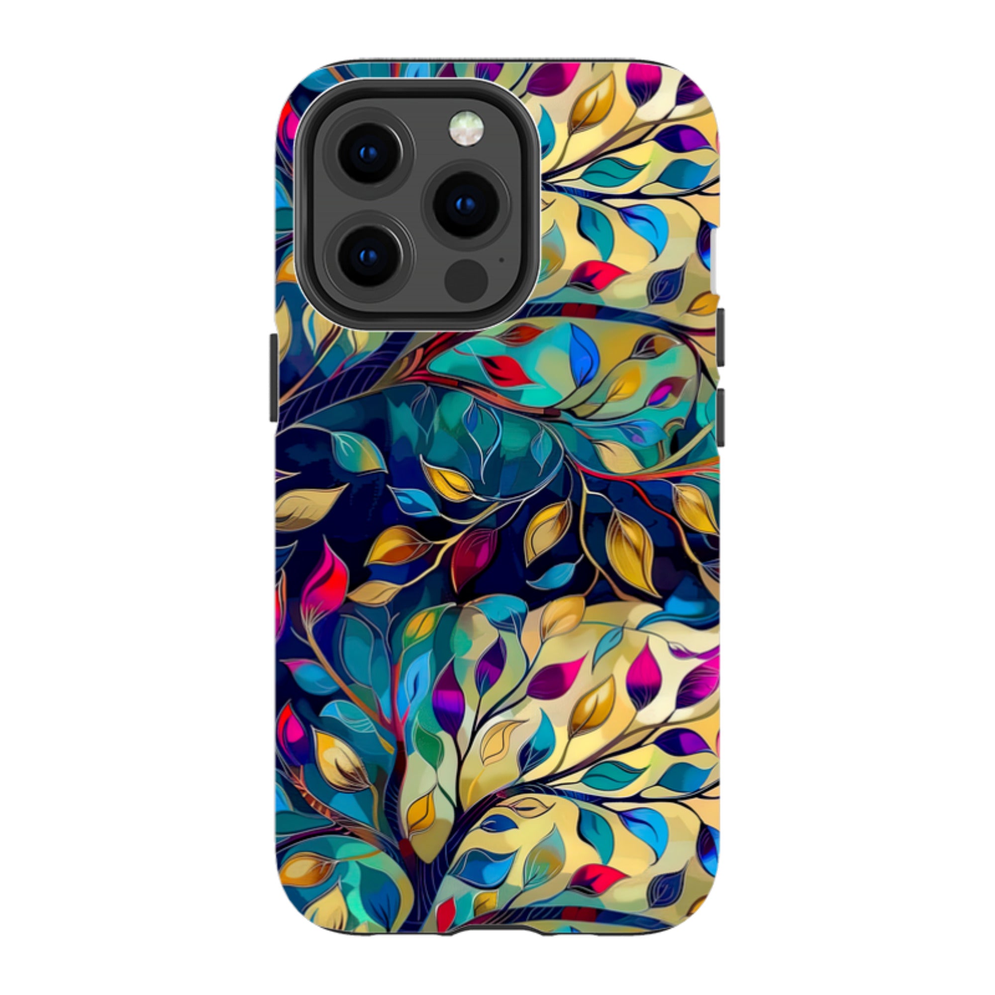 iPhone Case - Teal Leaves