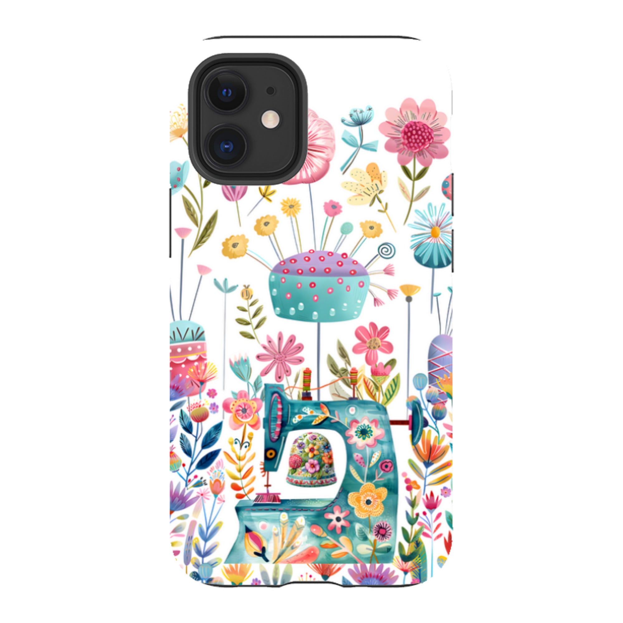 iPhone Case - Floral Sewing Machine