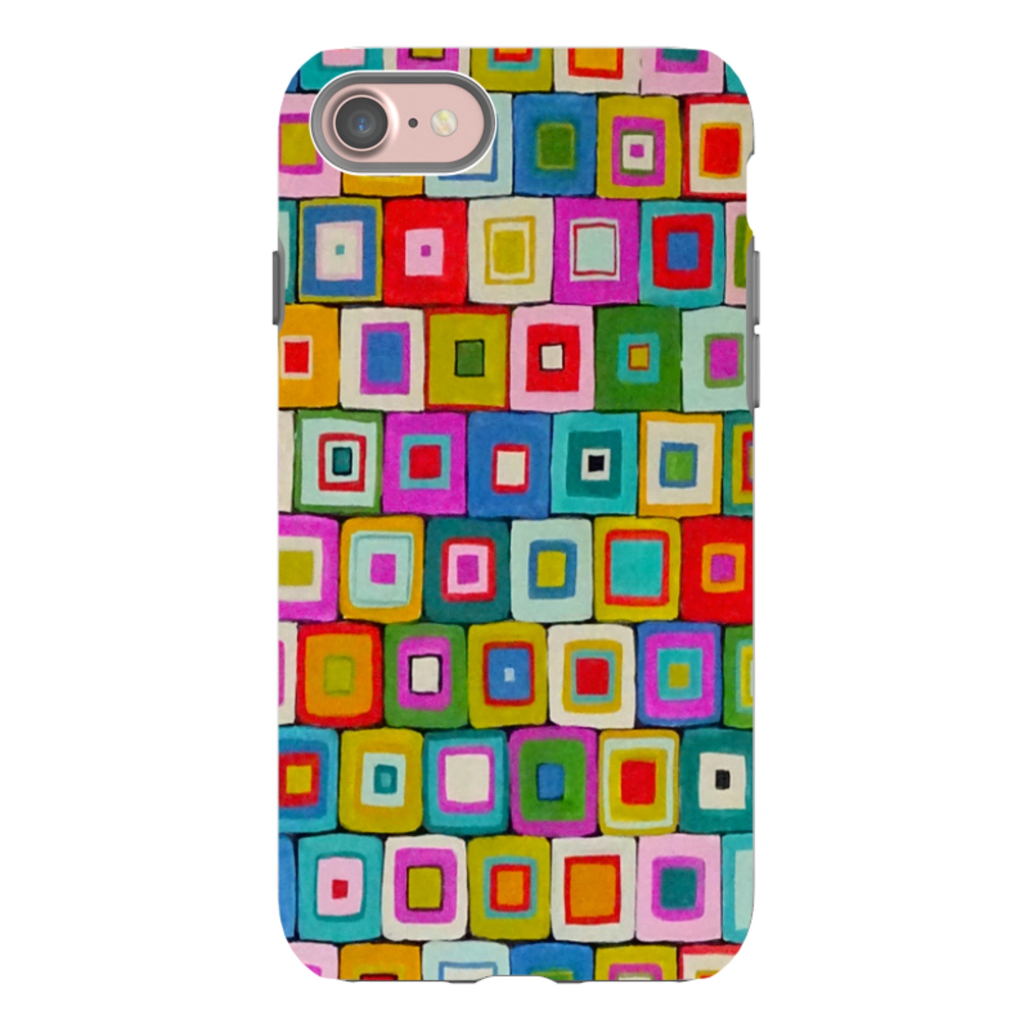 iPhone Tough Case - Atelier Blanket Squares Bright By Sarah Campbell