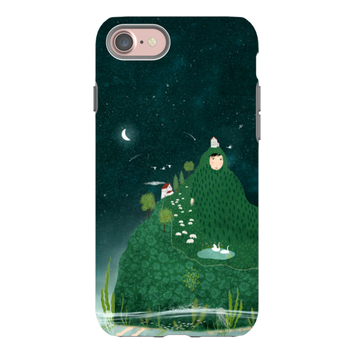 iPhone Tough Case - Hill lady By Katherine Quinn