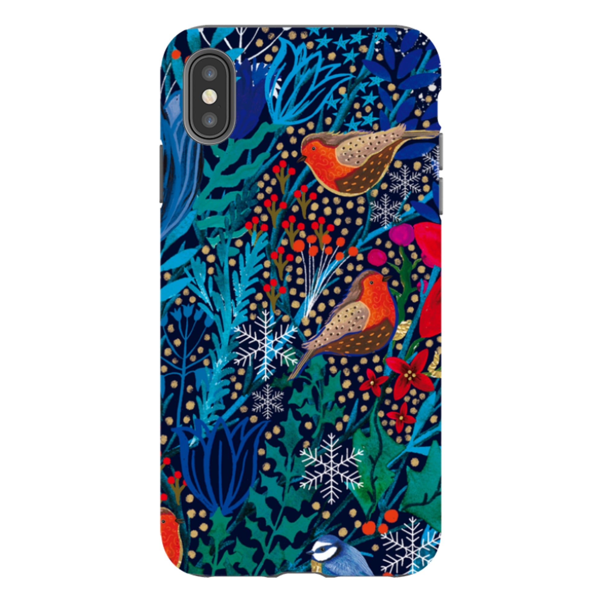 iPhone Tough Case - Xmas Robin III By Emma Frances Grant