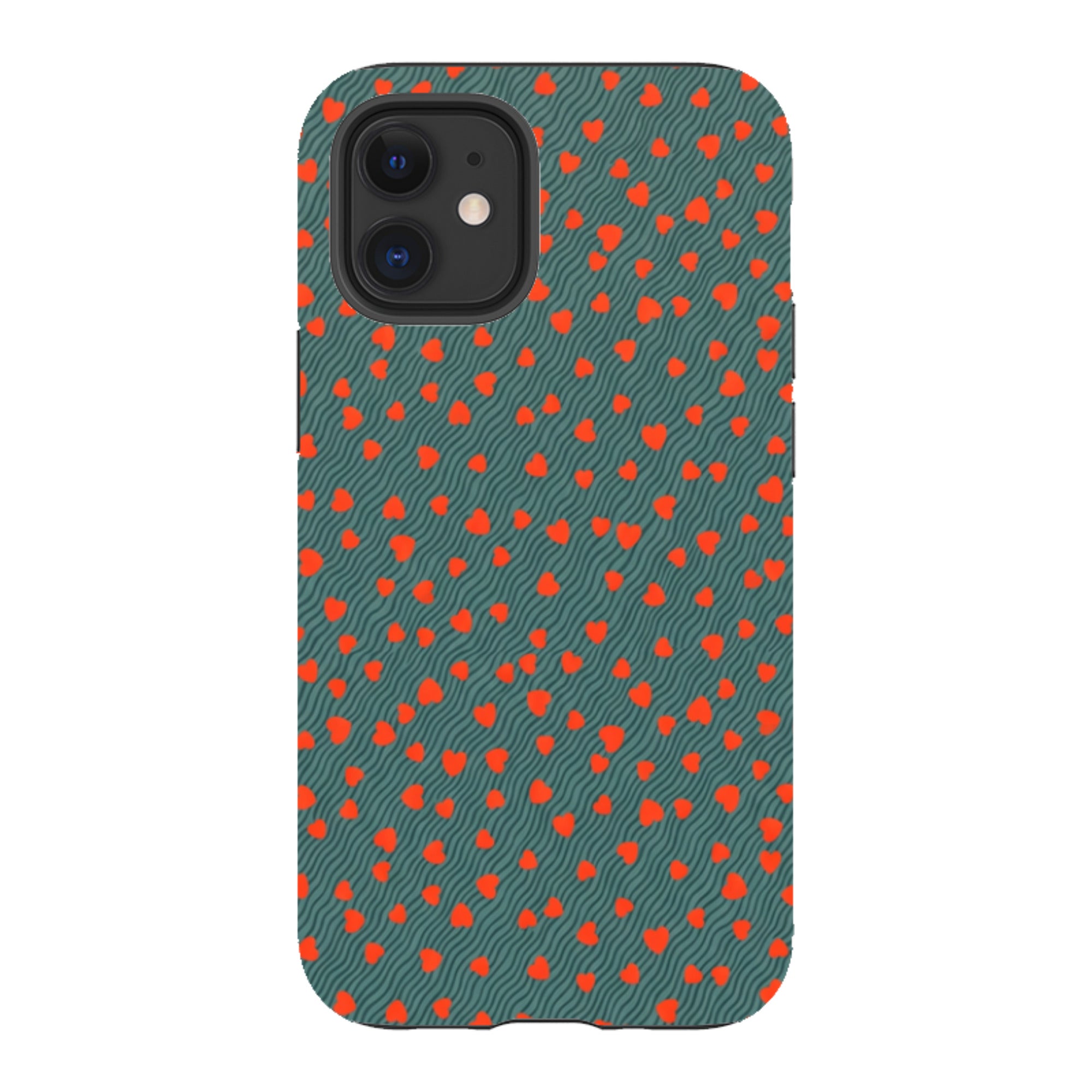 iPhone Tough Case - Red Hearts