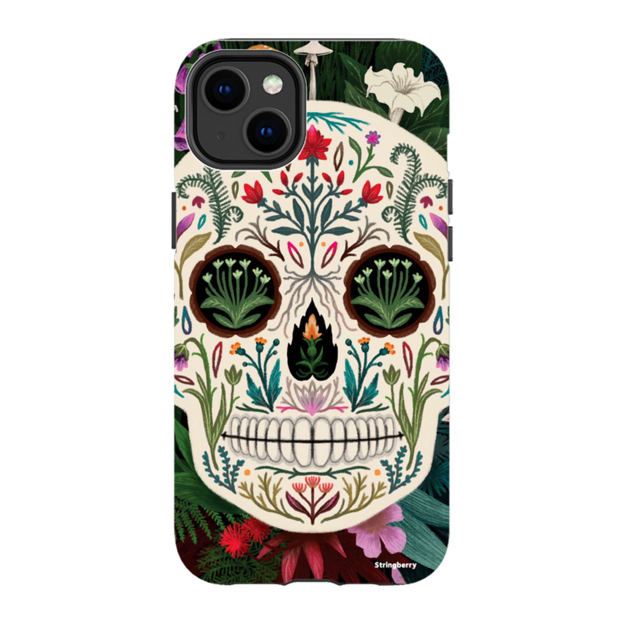 iPhone MagSafe Tough Case -  Poison Sugar Skull By Anna Stead