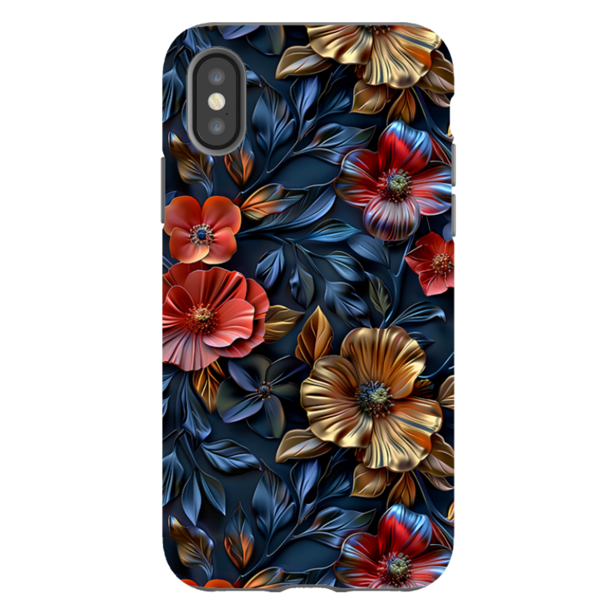 iPhone Tough Case -Cascade Floral