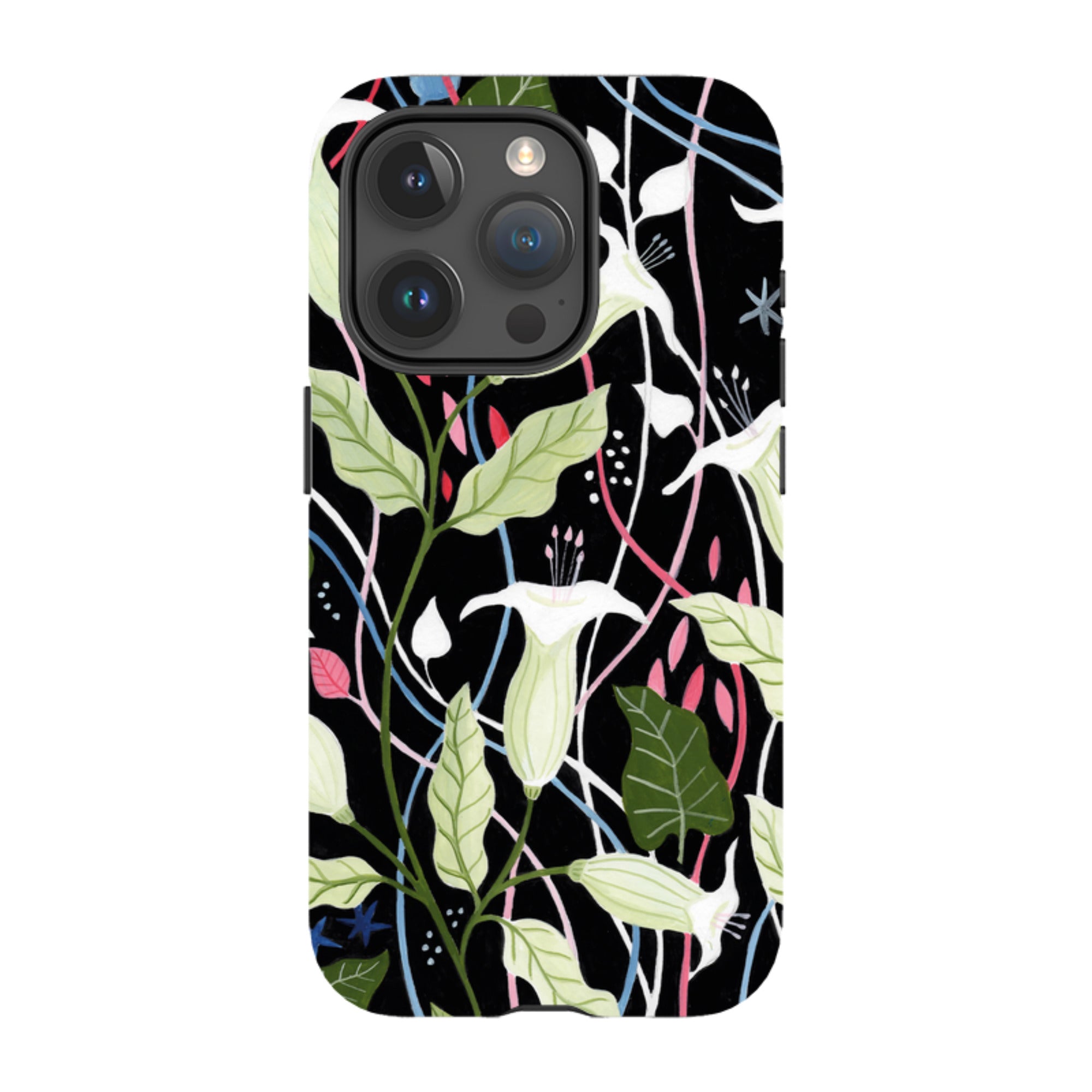 iPhone Tough Case - Trumpet Flowers By Bex Parkin