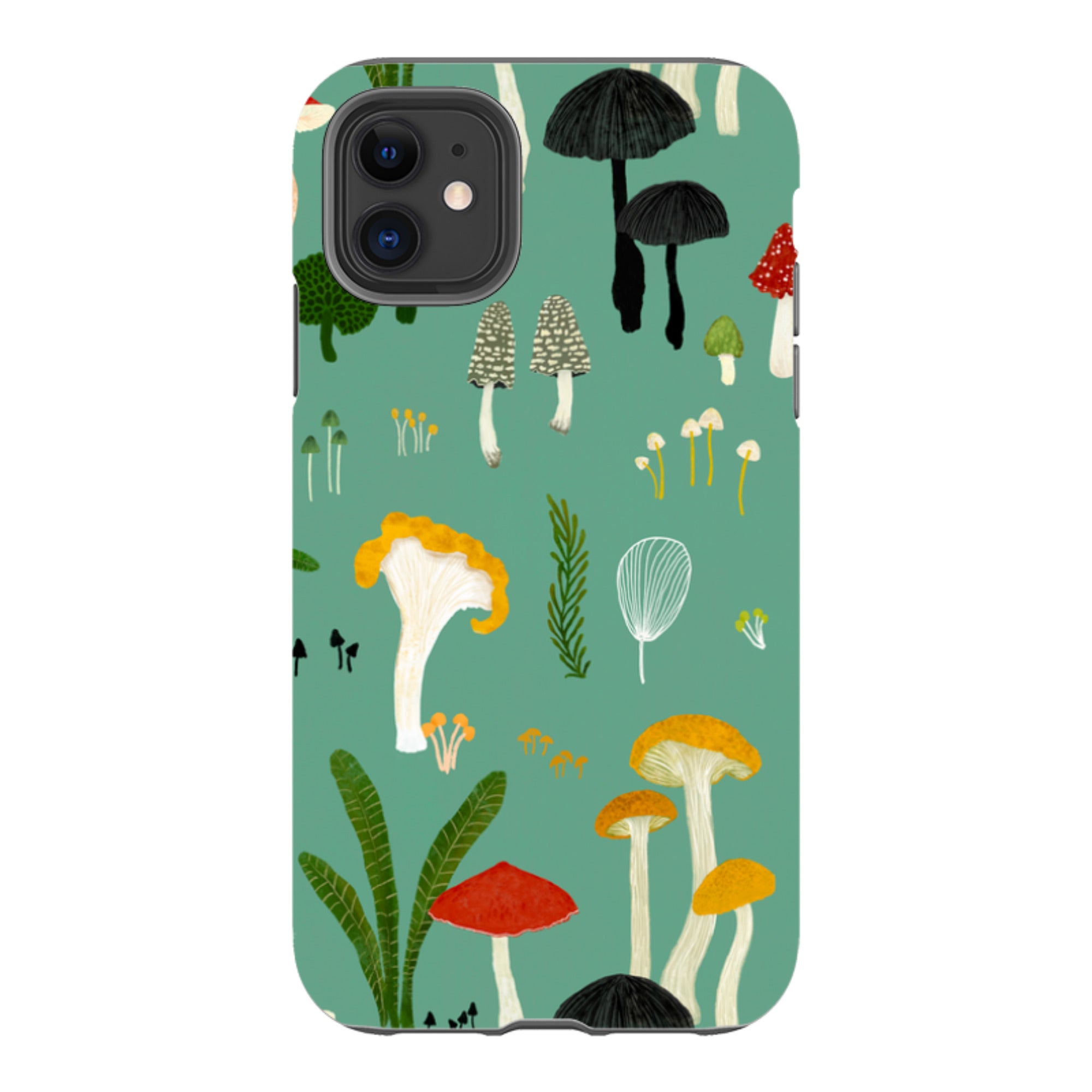 iPhone Tough Case - Mushroom Pattern By Katherine Quinn
